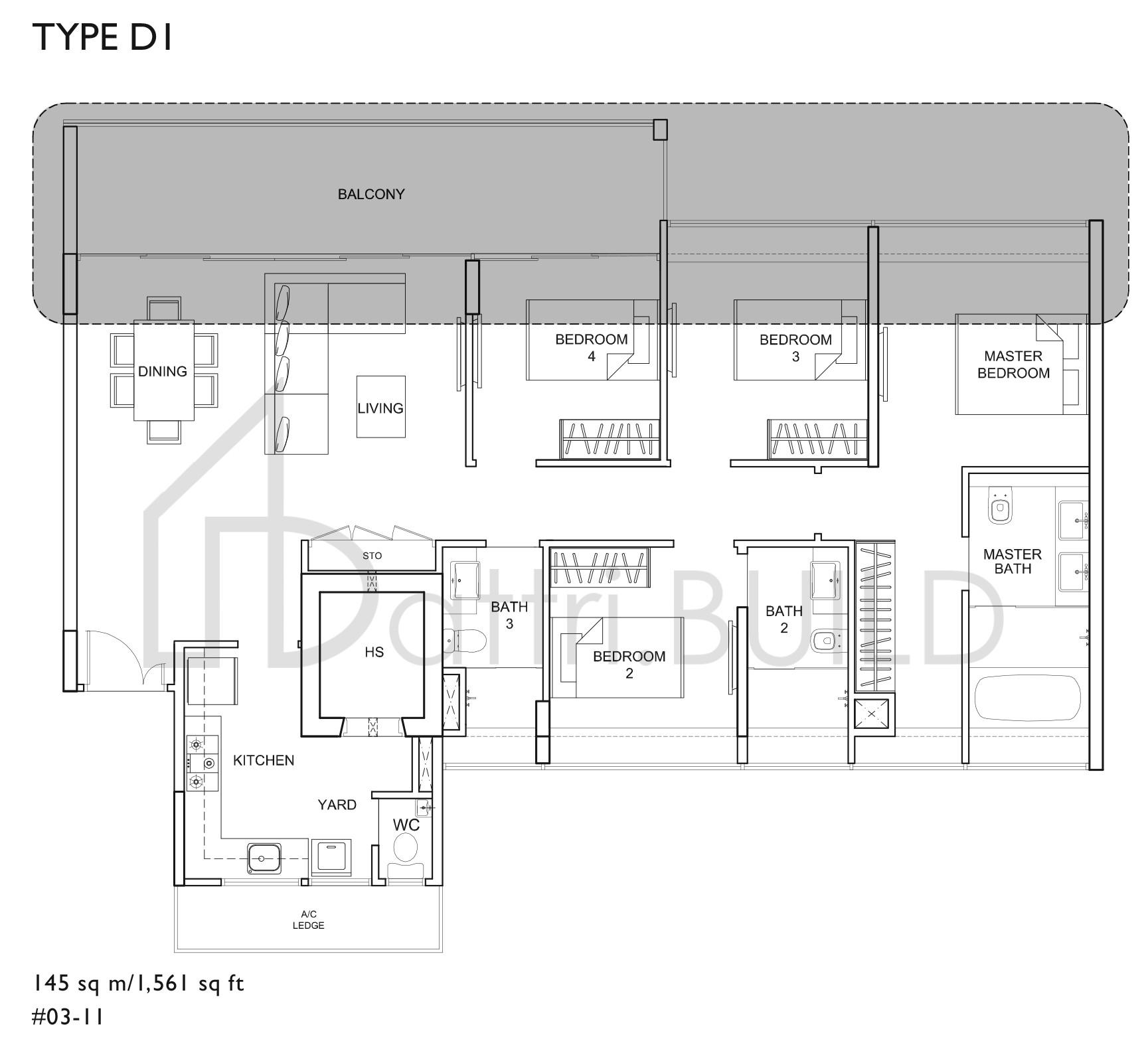 UBER 388 D1 floorplan (watermarked)