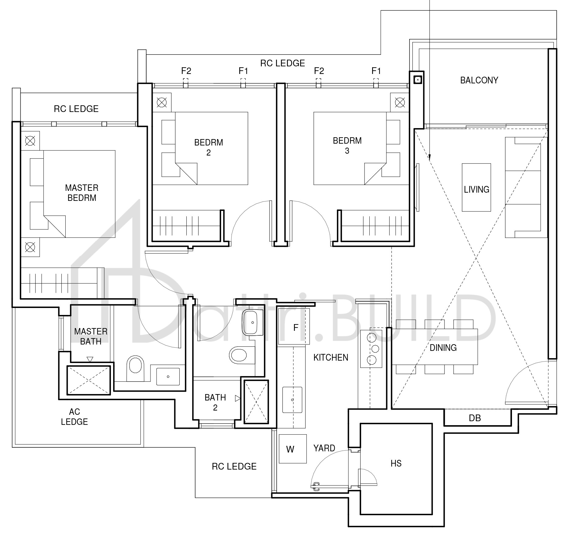 PARC CENTRAL RESIDENCES C4-PH floorplan (watermarked)