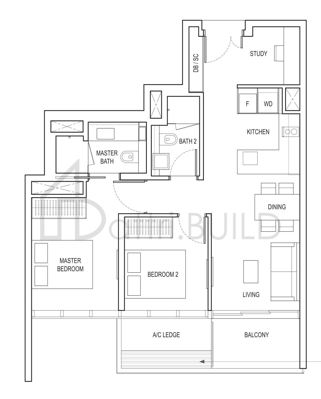 AMBER PARK B3 floorplan (watermarked)