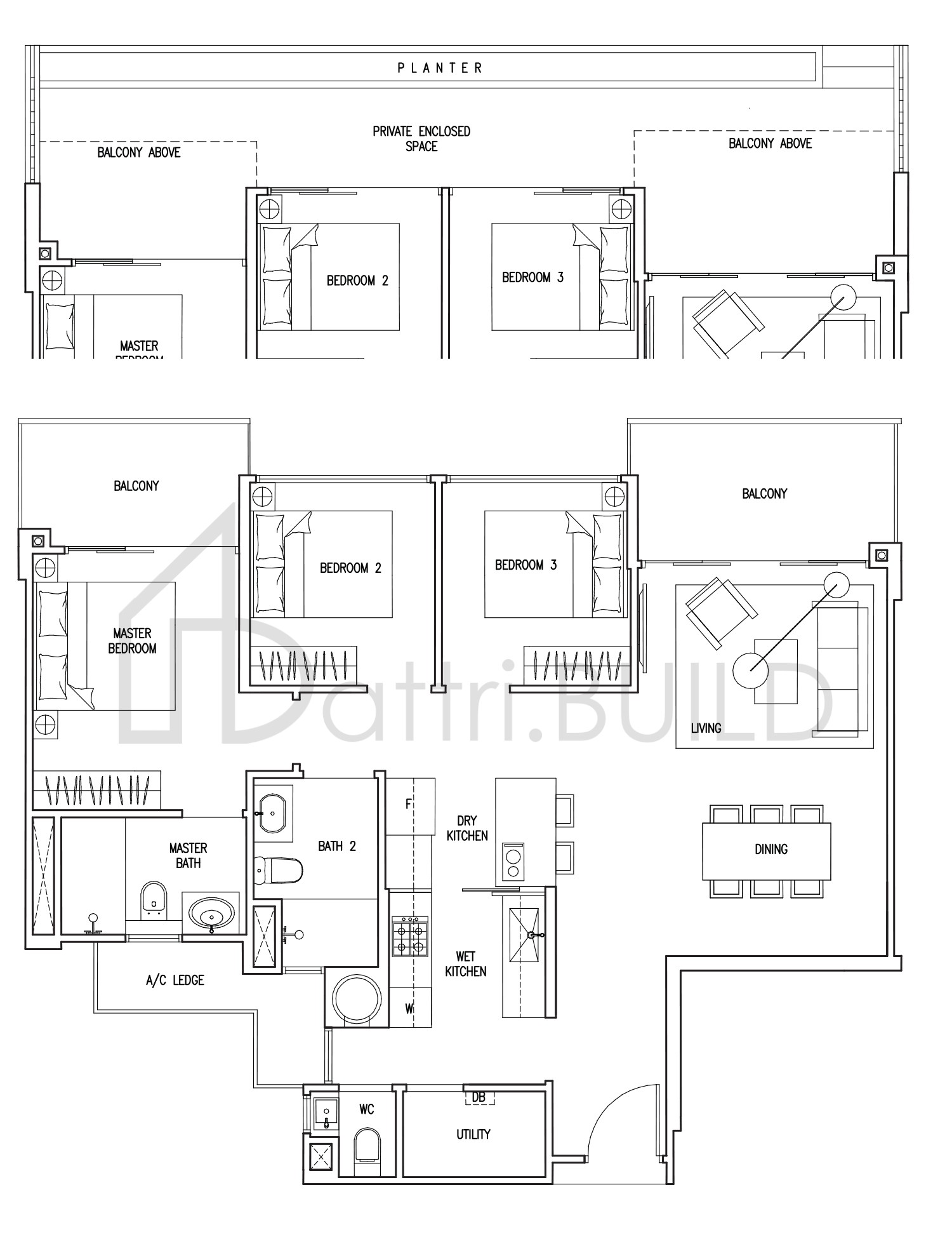 THE NAUTICAL C10(P) floorplan (watermarked)
