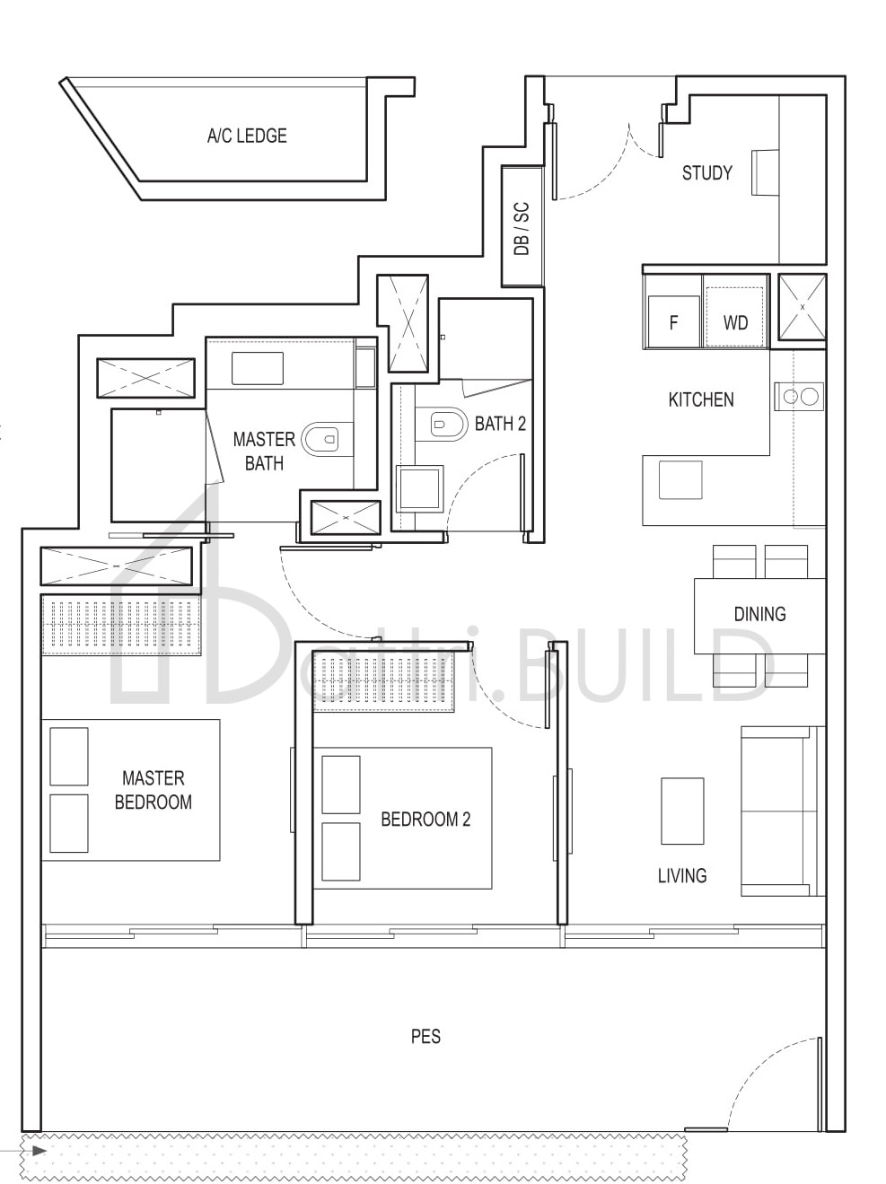 AMBER PARK B4A PES floorplan (watermarked)