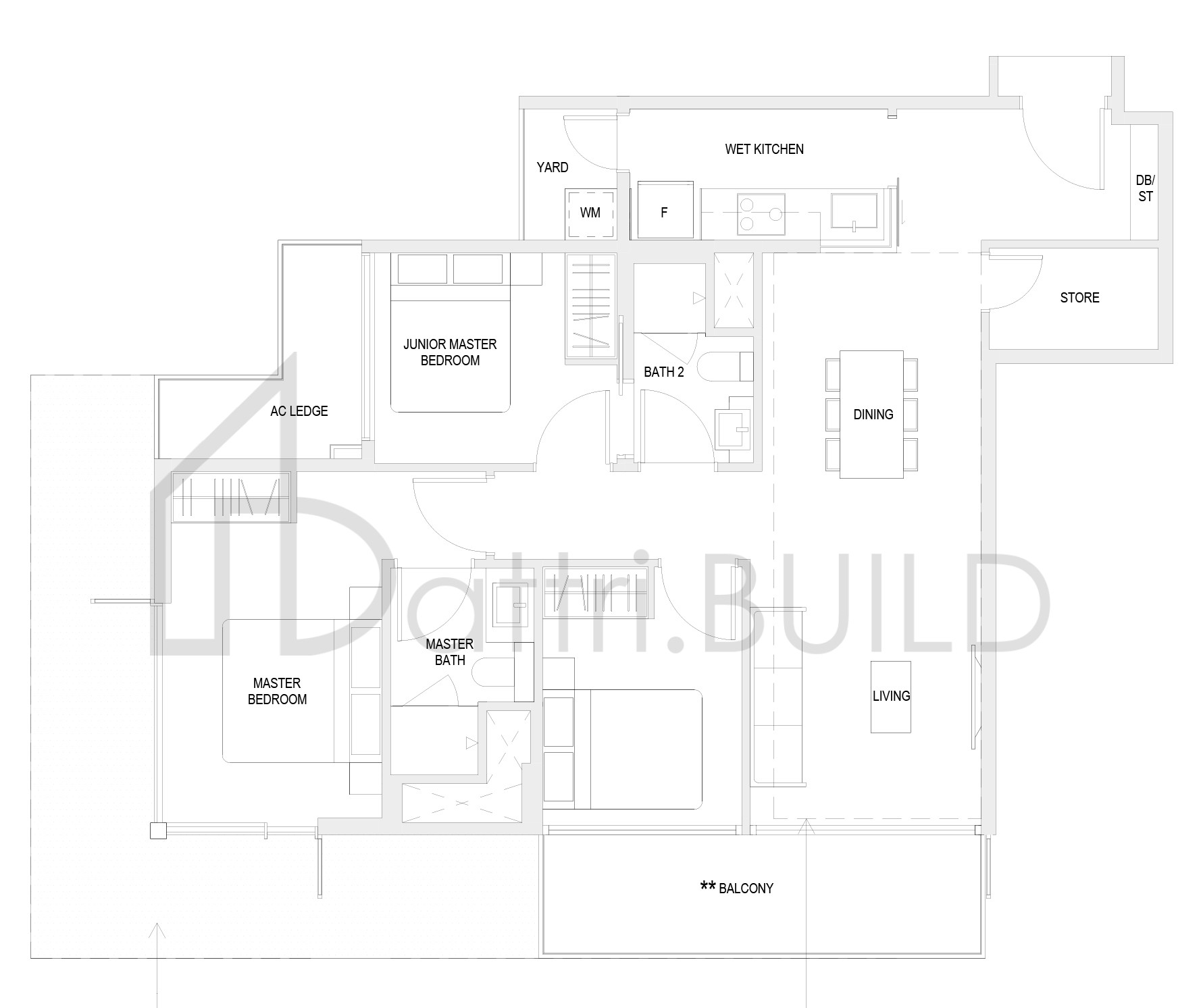 THE VERANDAH RESIDENCES C5a floorplan (watermarked)