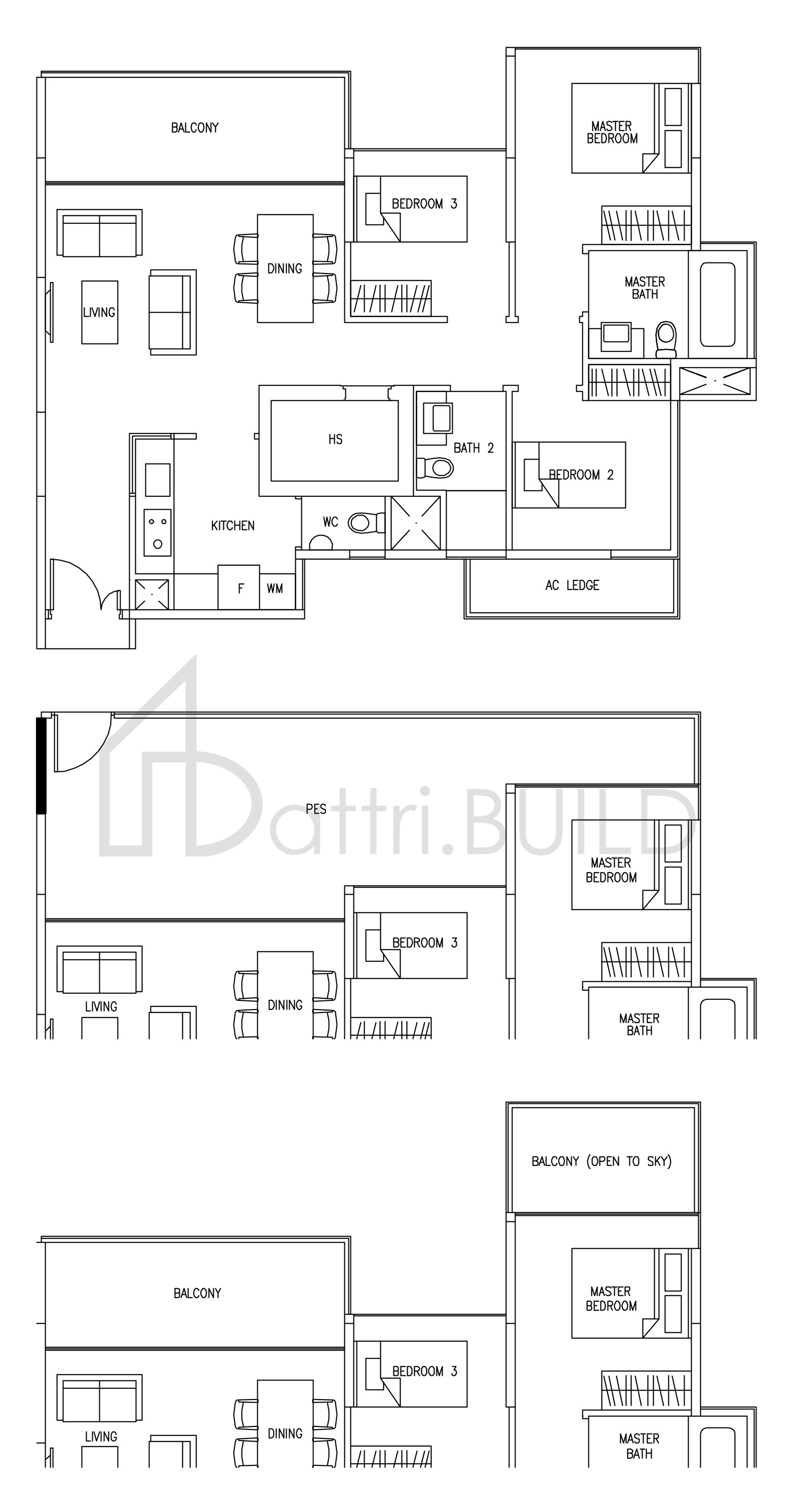 AUSTVILLE RESIDENCES B1B floorplan (watermarked)