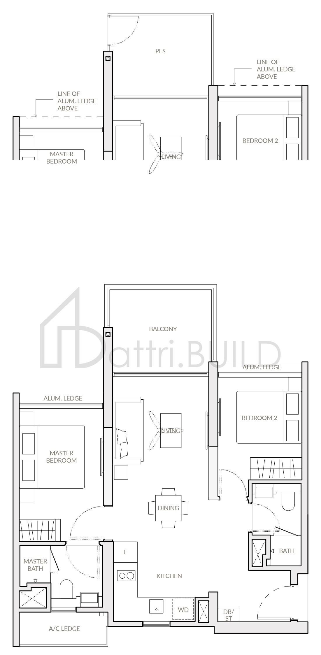 THE WOODLEIGH RESIDENCES C1 floorplan (watermarked)