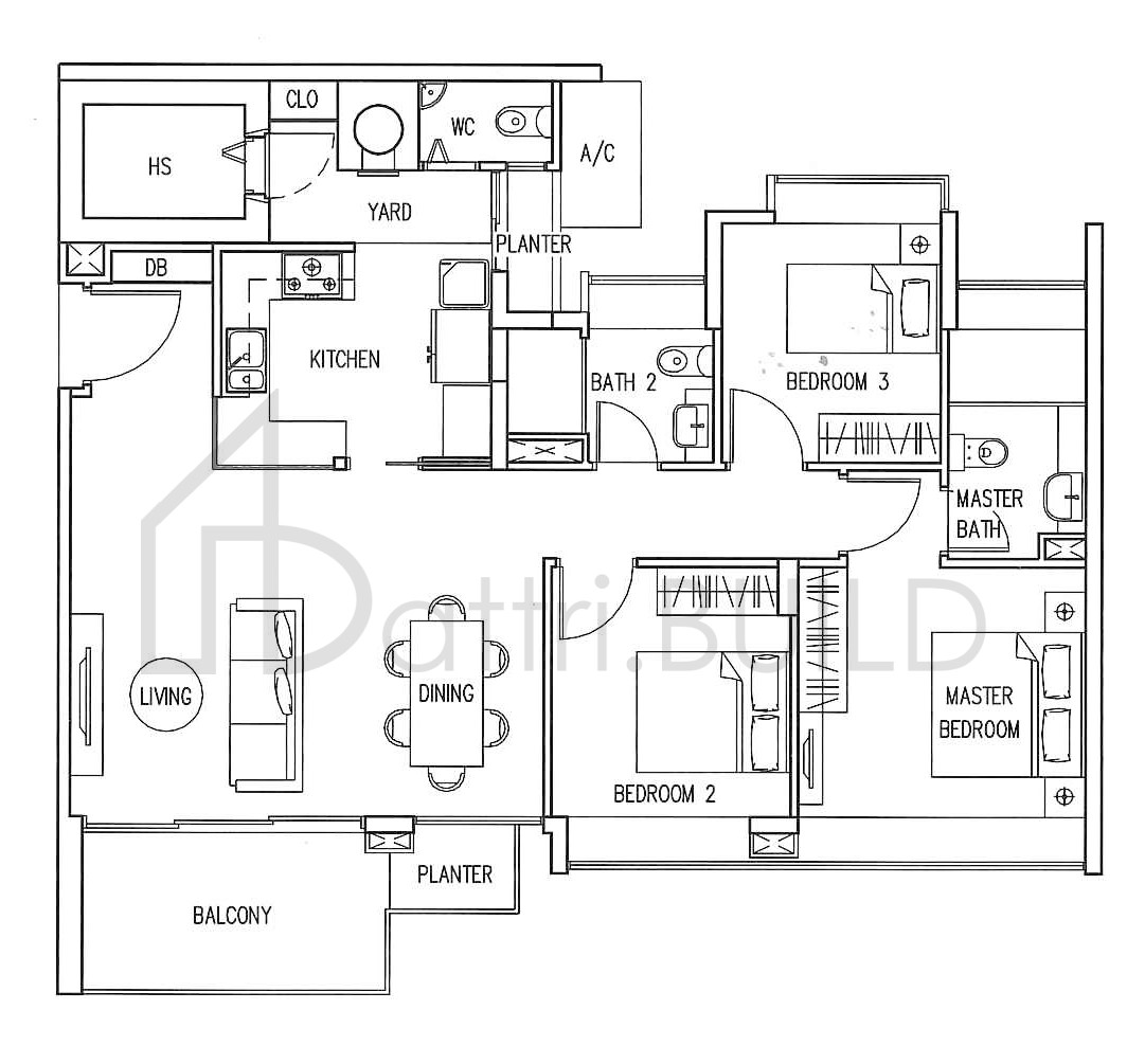 THE INFINITI B7 floorplan (watermarked)
