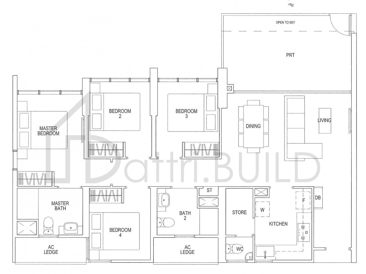 PARC RIVIERA D1-P floorplan (watermarked)