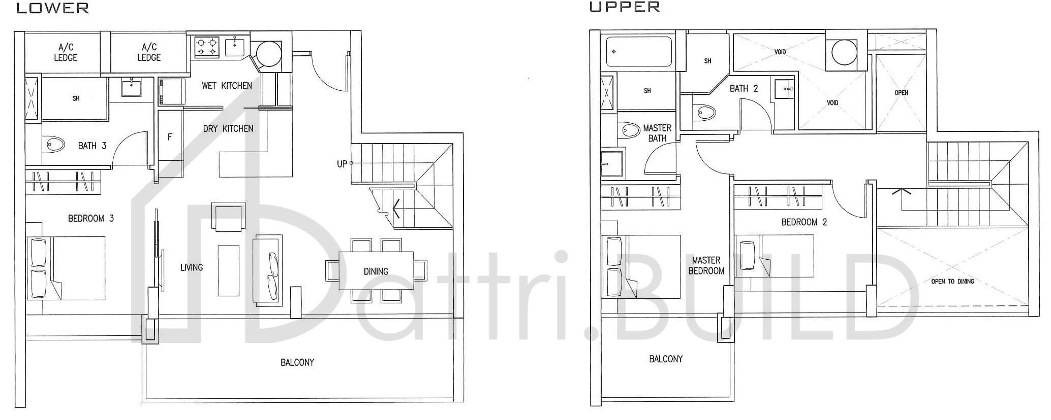 SUITES AT ORCHARD C1a floorplan (watermarked)