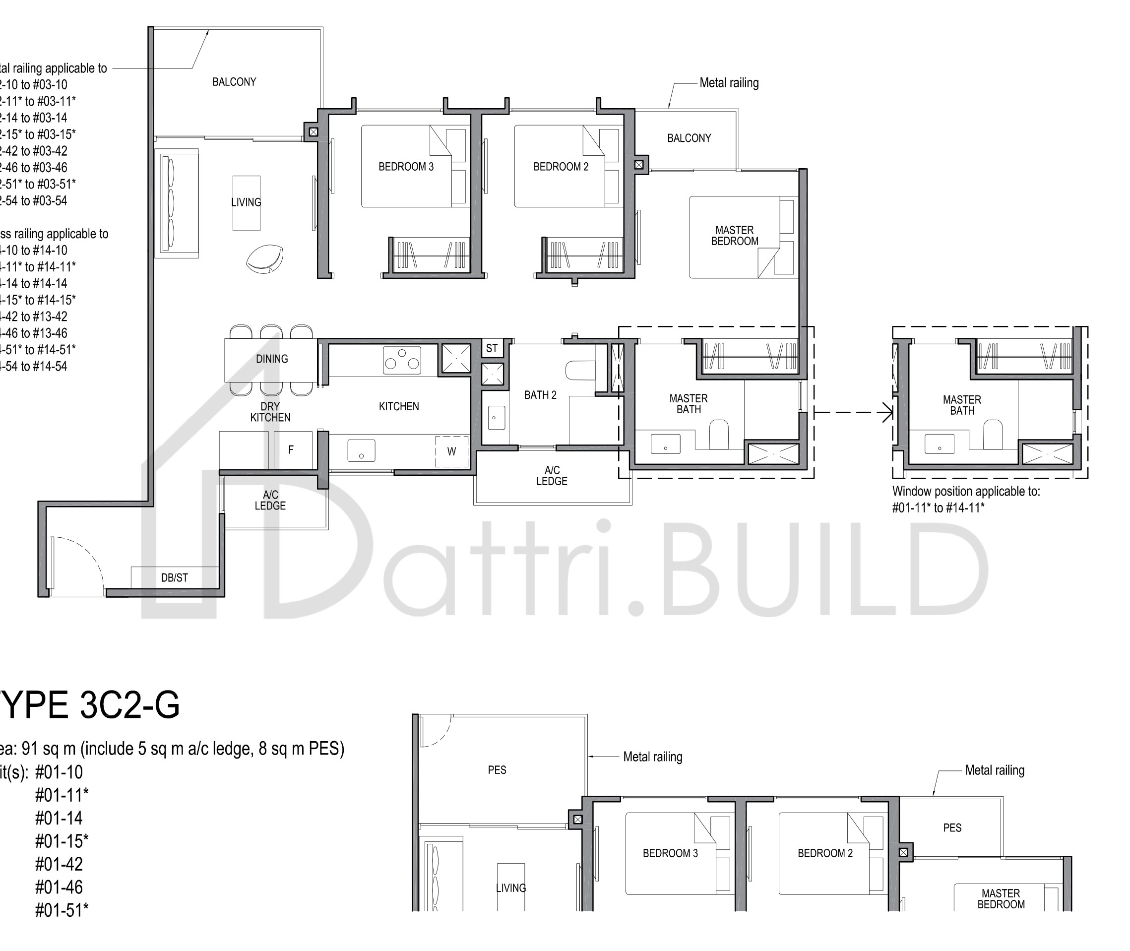 PARK COLONIAL 3C2-G floorplan (watermarked)