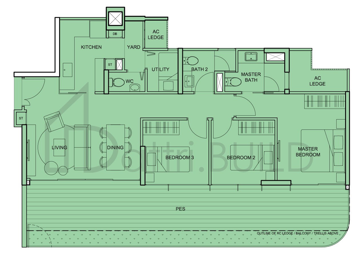 THE TEMBUSU C1a(p) floorplan (watermarked)