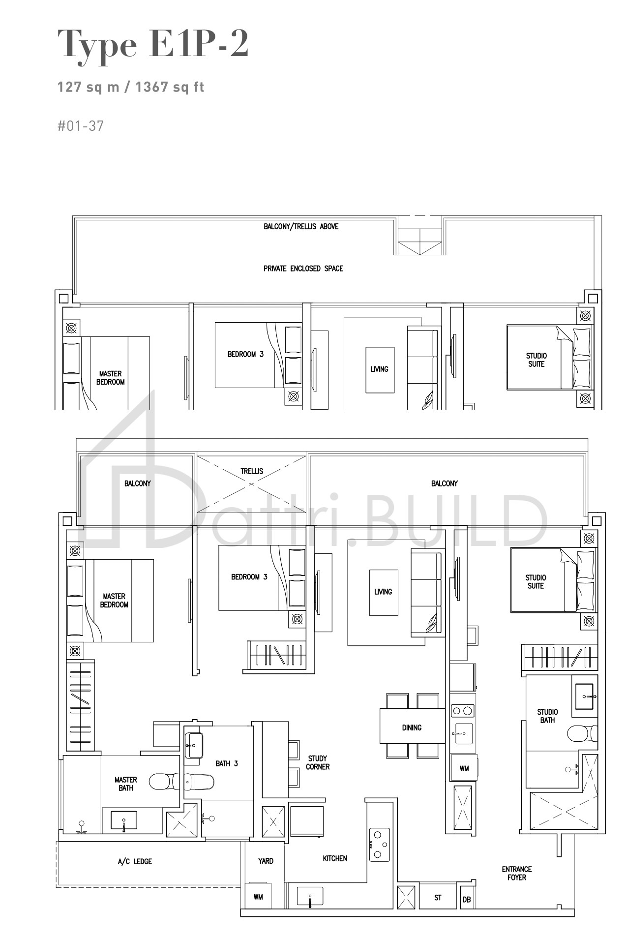 CITYLIFE@TAMPINES E1P-2 floorplan (watermarked)