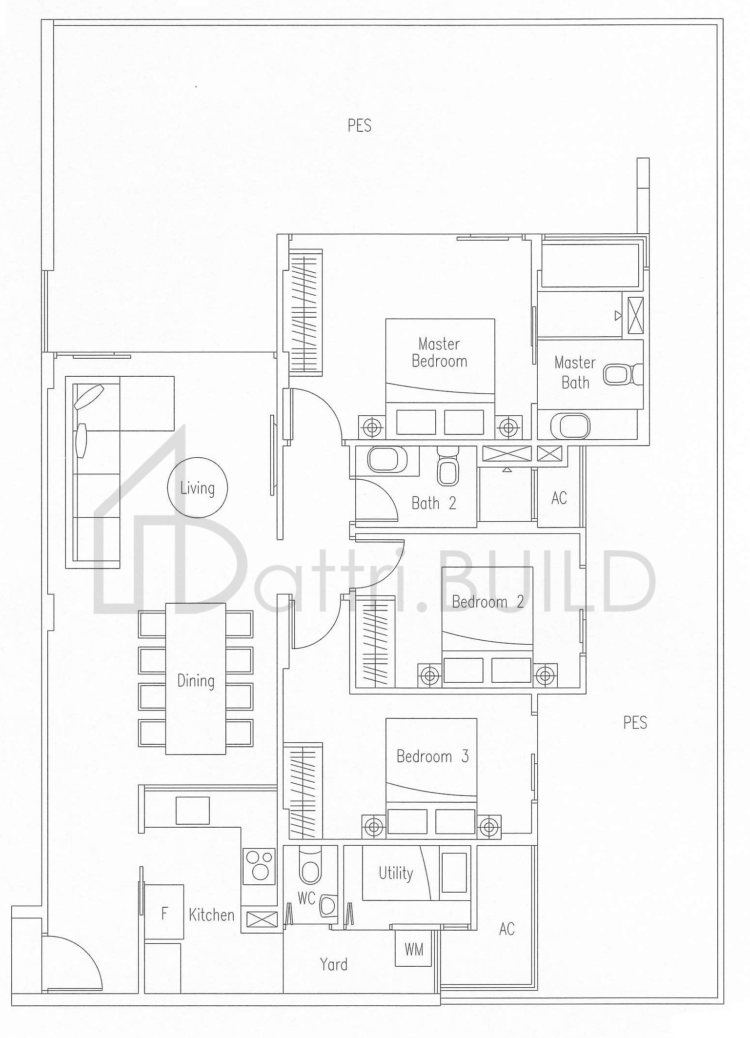 WATERSCAPE AT CAVENAGH C3-G1 floorplan (watermarked)