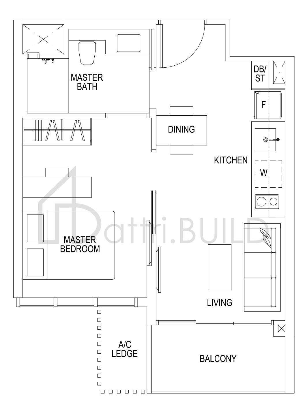 SIMS URBAN OASIS A2 floorplan (watermarked)