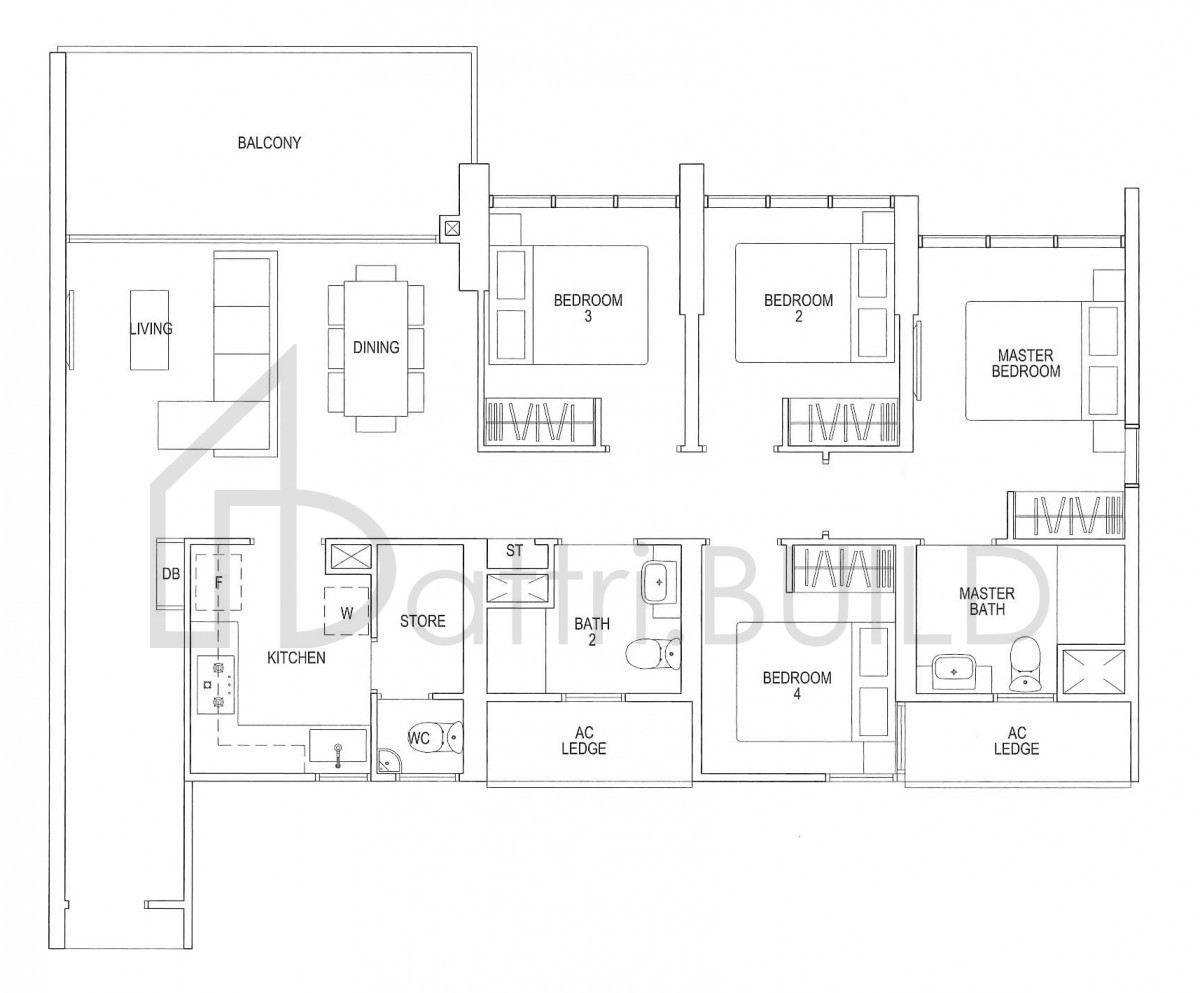 PARC RIVIERA D2 floorplan (watermarked)