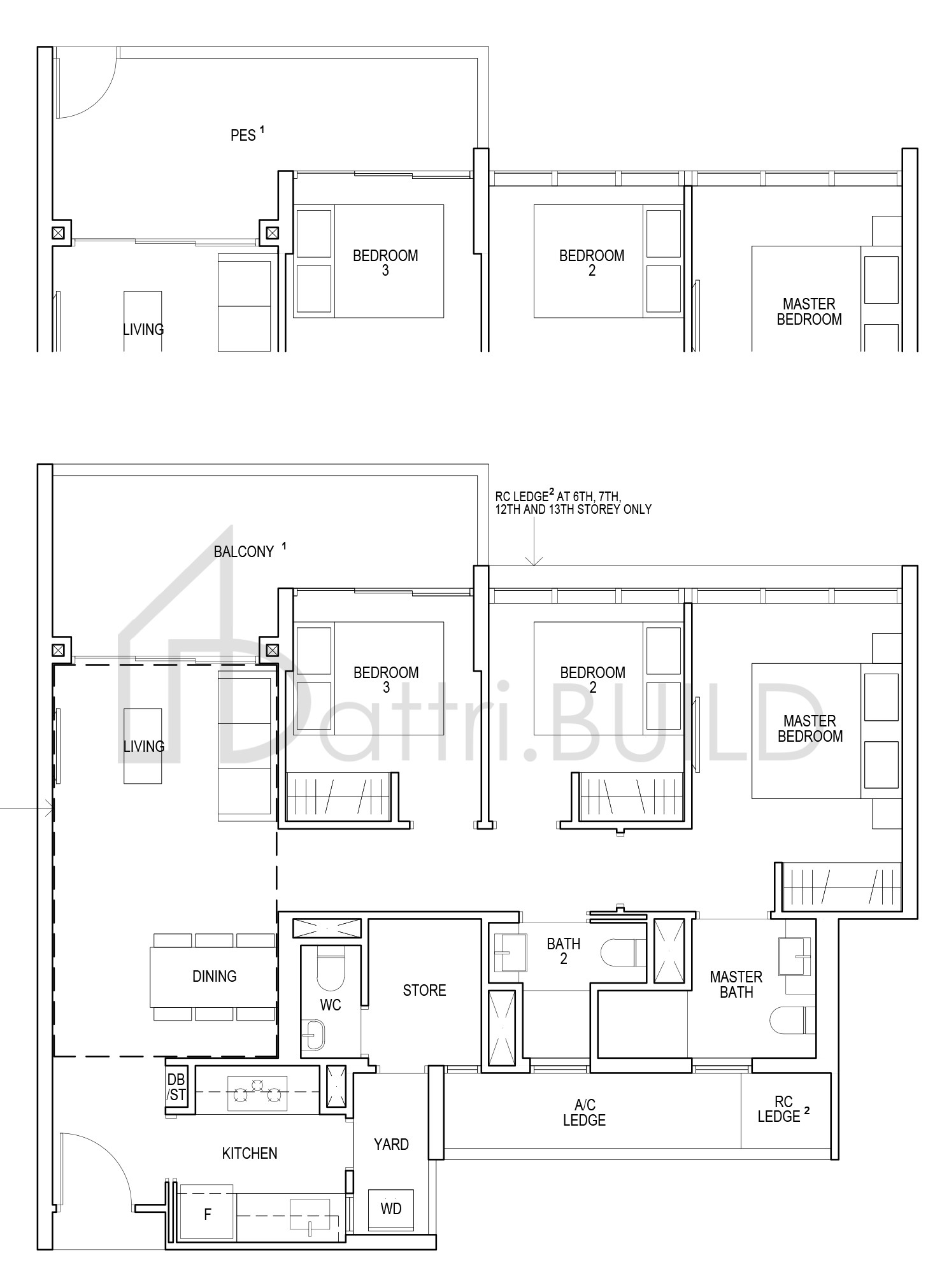 RIVERFRONT RESIDENCES CP1-P floorplan (watermarked)