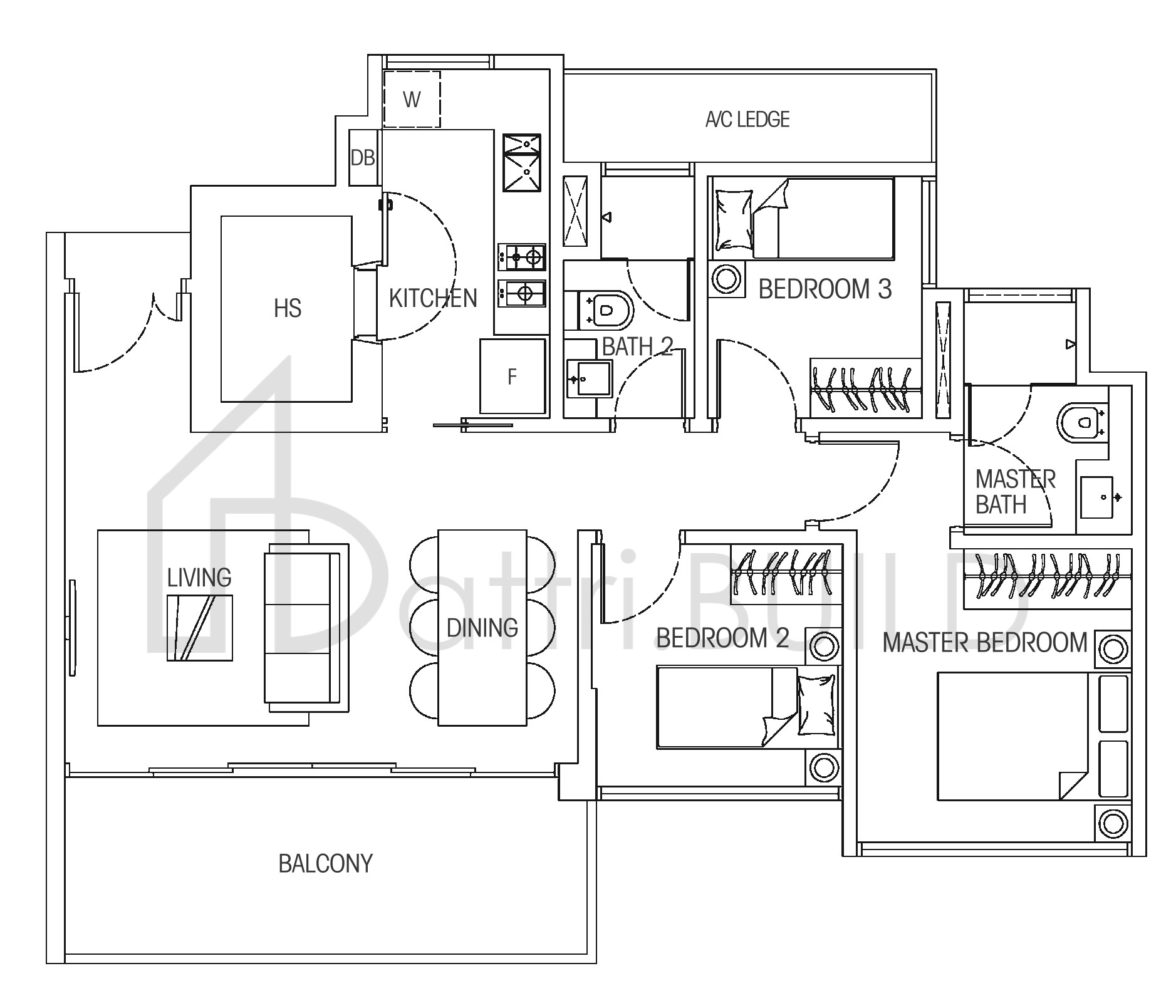 HEDGES PARK CONDOMINIUM 3a floorplan (watermarked)
