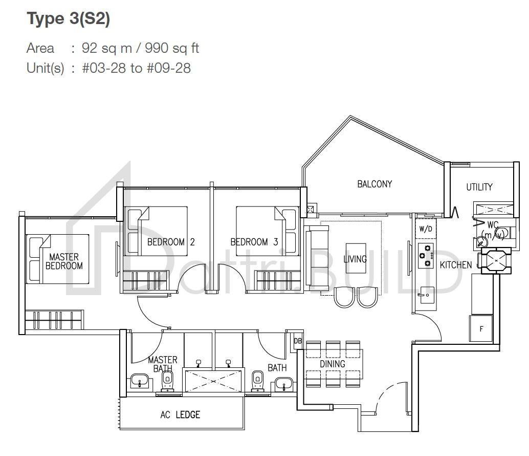 THE SKYWOODS 3S2 floorplan (watermarked)