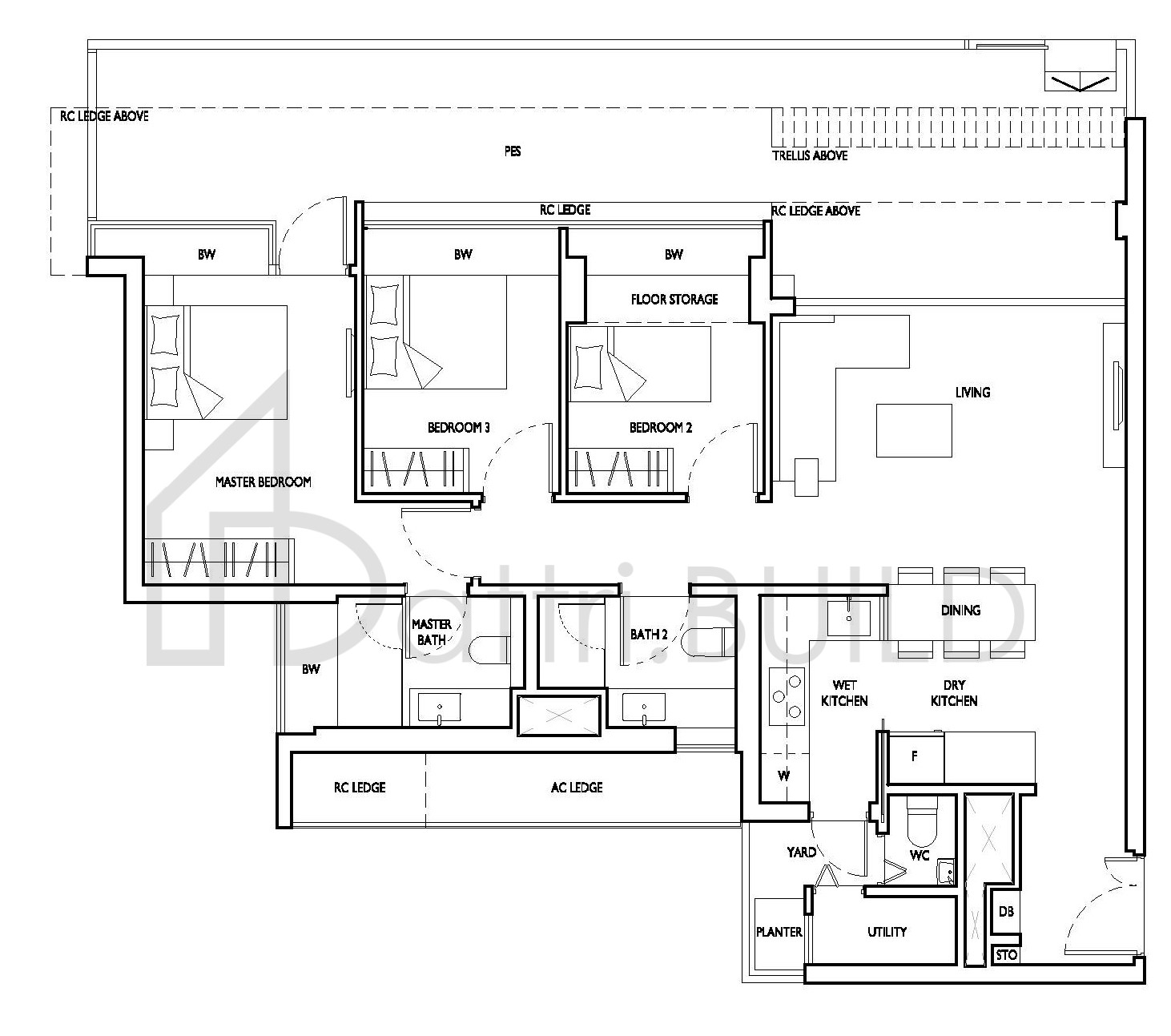 D'NEST C3a(P),C3a-1(P),C3a-2(P),C3a-3(P) floorplan (watermarked)