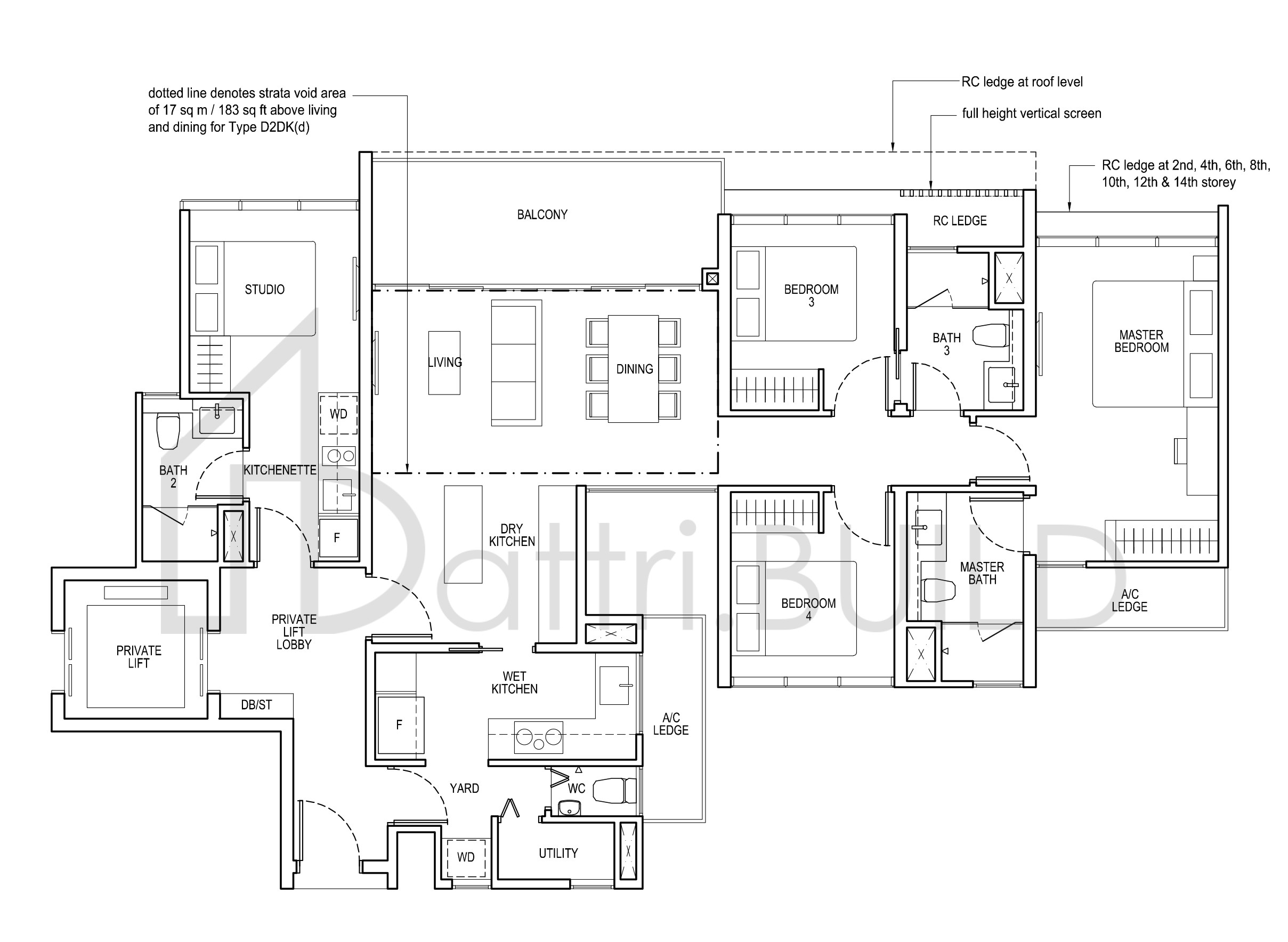 THE TAPESTRY D2DK floorplan (watermarked)