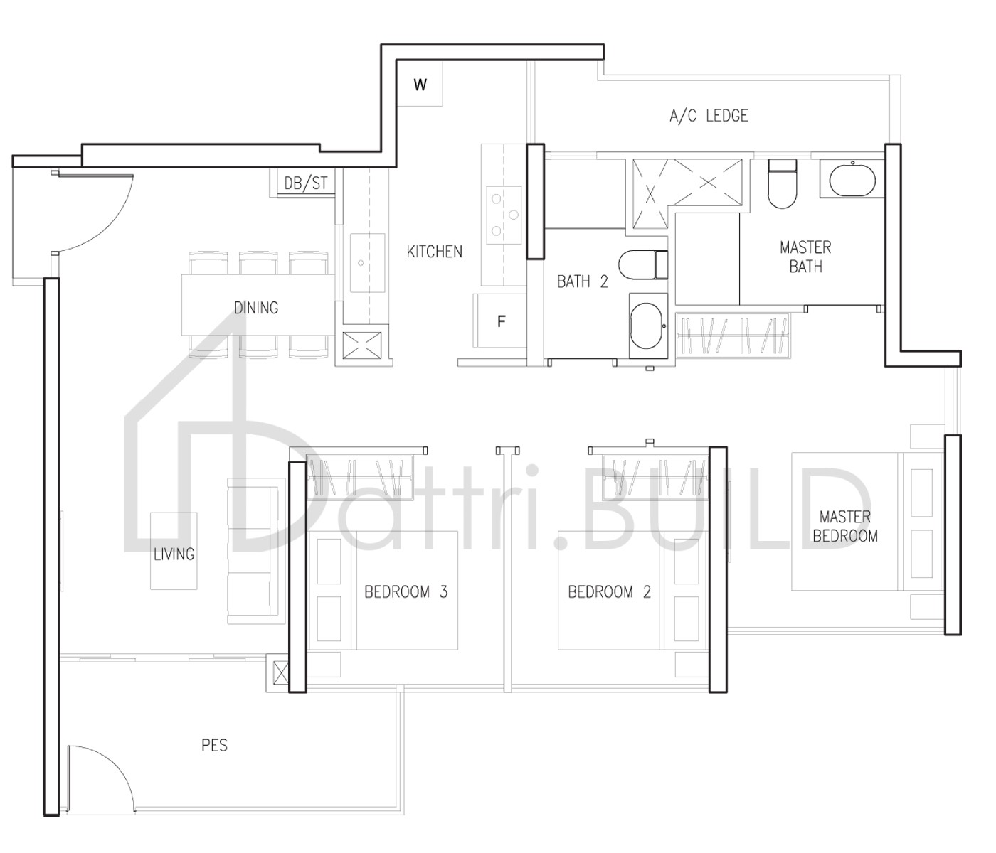 NORTHWAVE C2-P/C2(M)-P floorplan (watermarked)