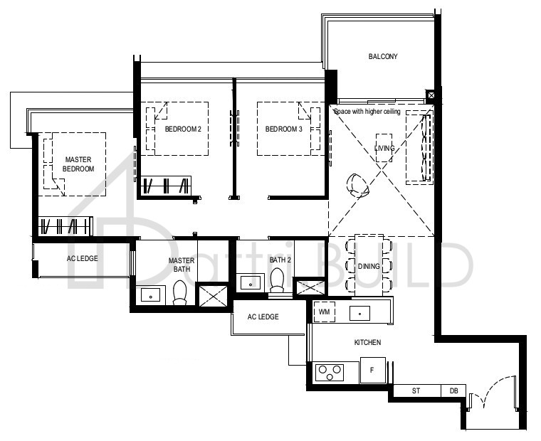 NORMANTON PARK 3BR-Ca-PH floorplan (watermarked)