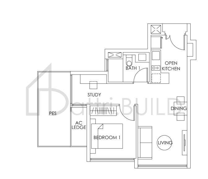 BEDOK RESIDENCES A1 (S)(P) floorplan (watermarked)
