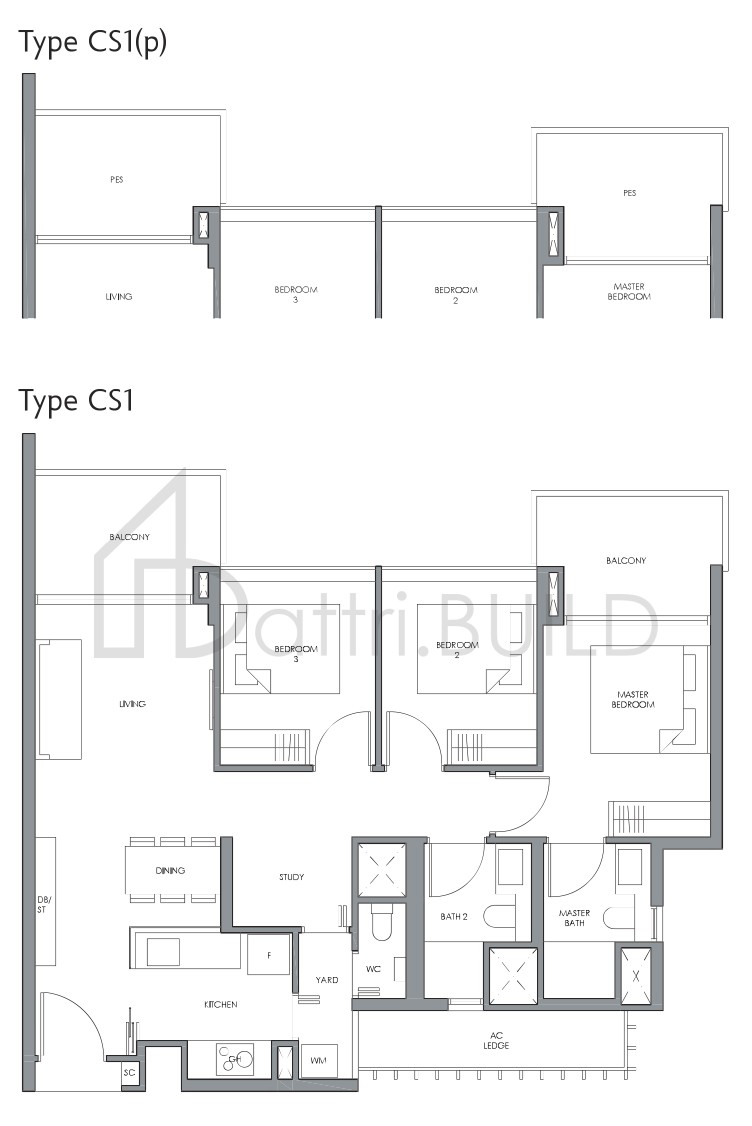 FOURTH AVENUE RESIDENCES CS1 floorplan (watermarked)