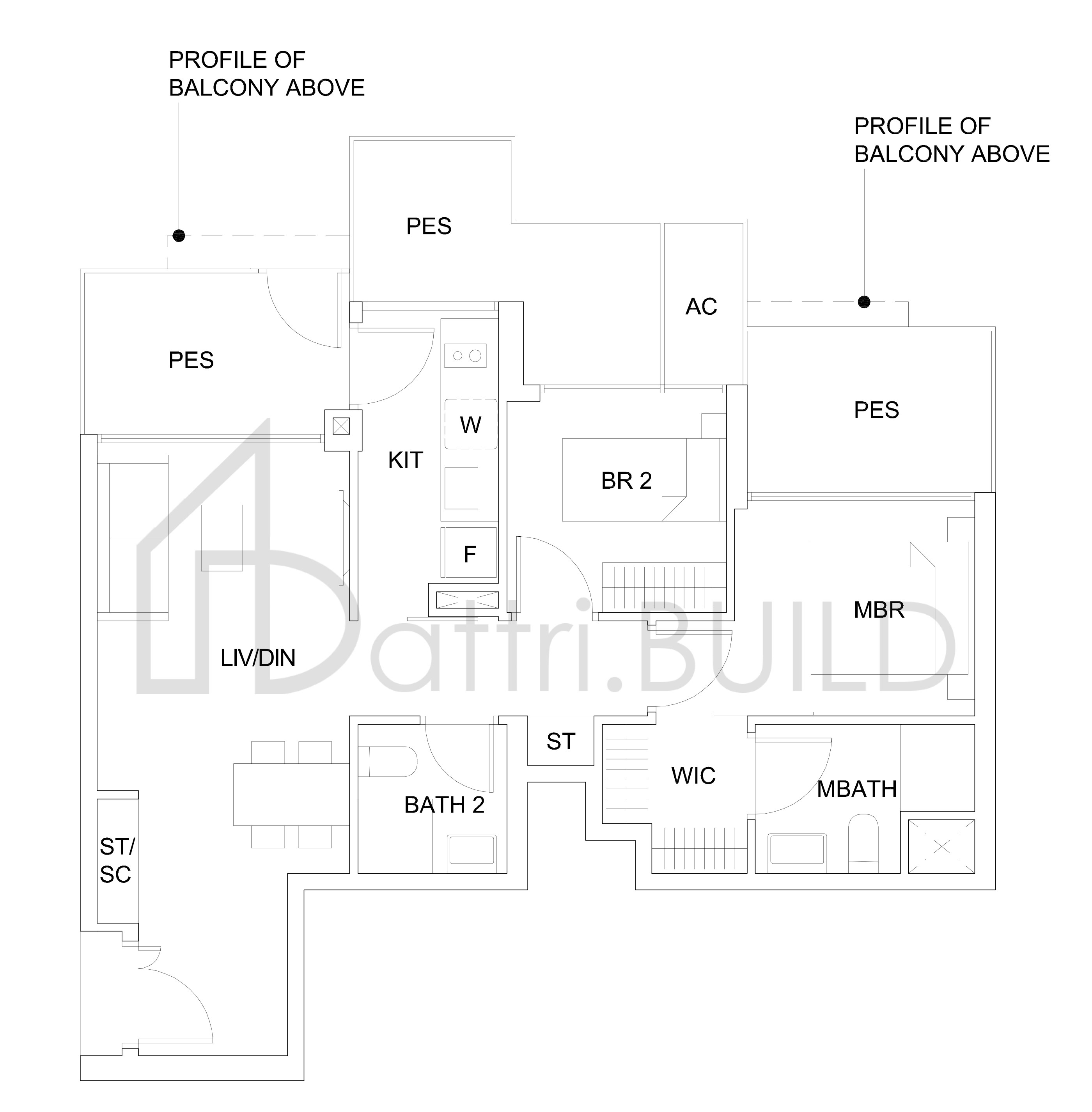 SKY VUE B2b1(P)(2-br Suite) floorplan (watermarked)