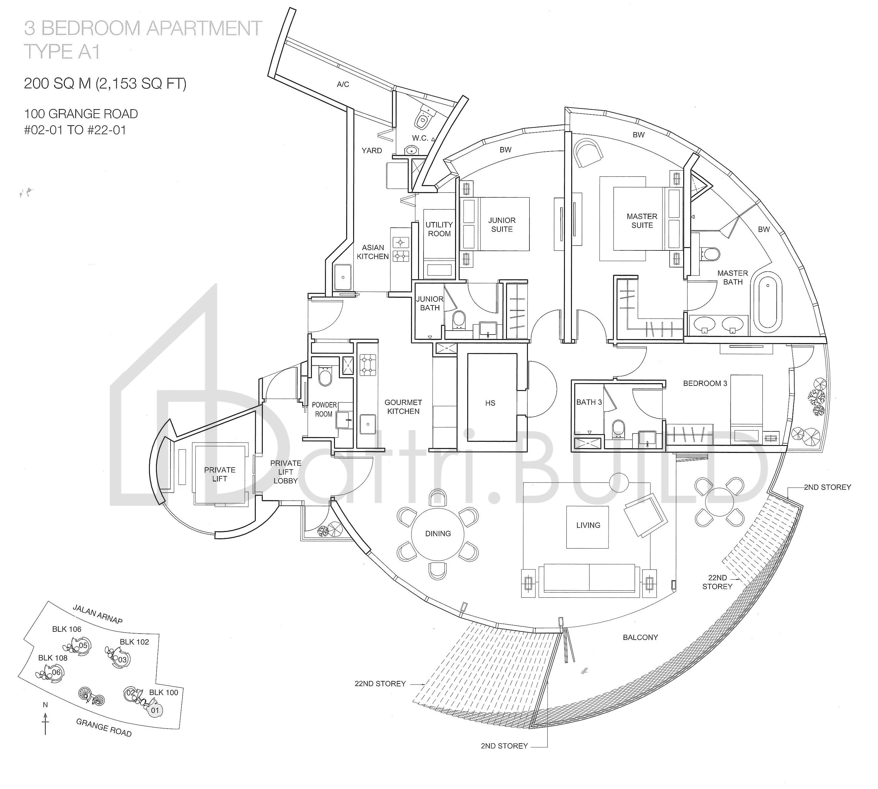 CLIVEDEN AT GRANGE A1 floorplan (watermarked)