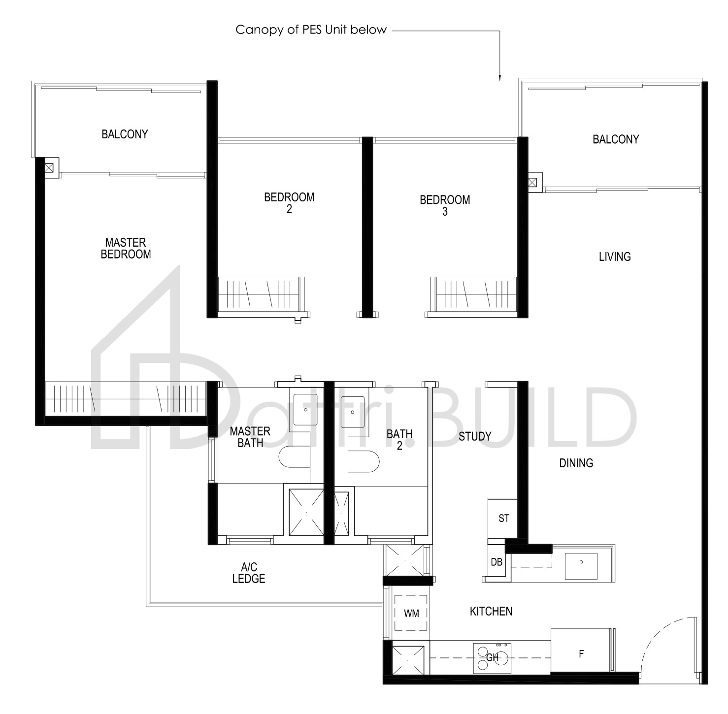 DAINTREE RESIDENCE C1d floorplan (watermarked)