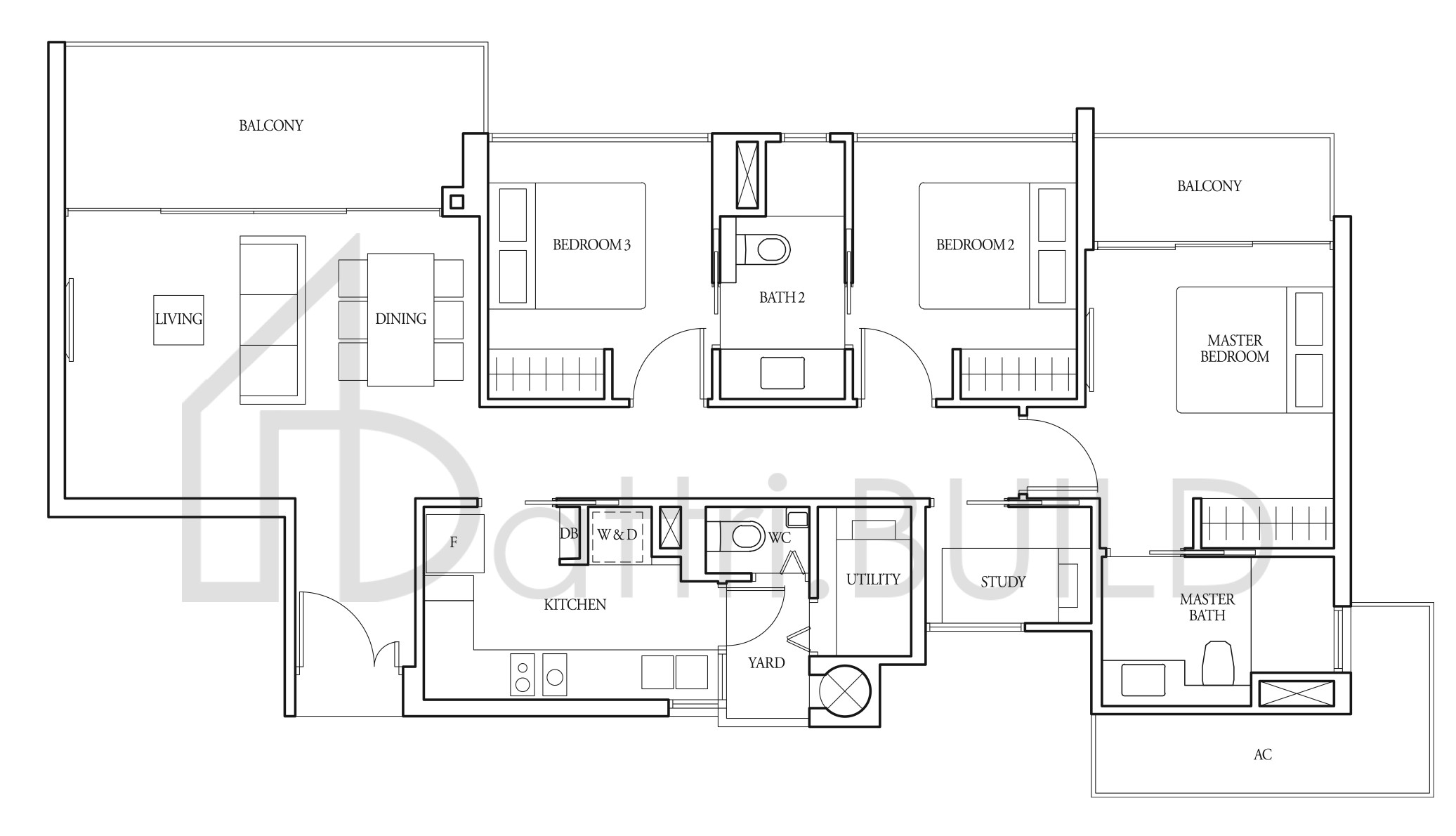 BARTLEY RIDGE (3+1)b floorplan (watermarked)