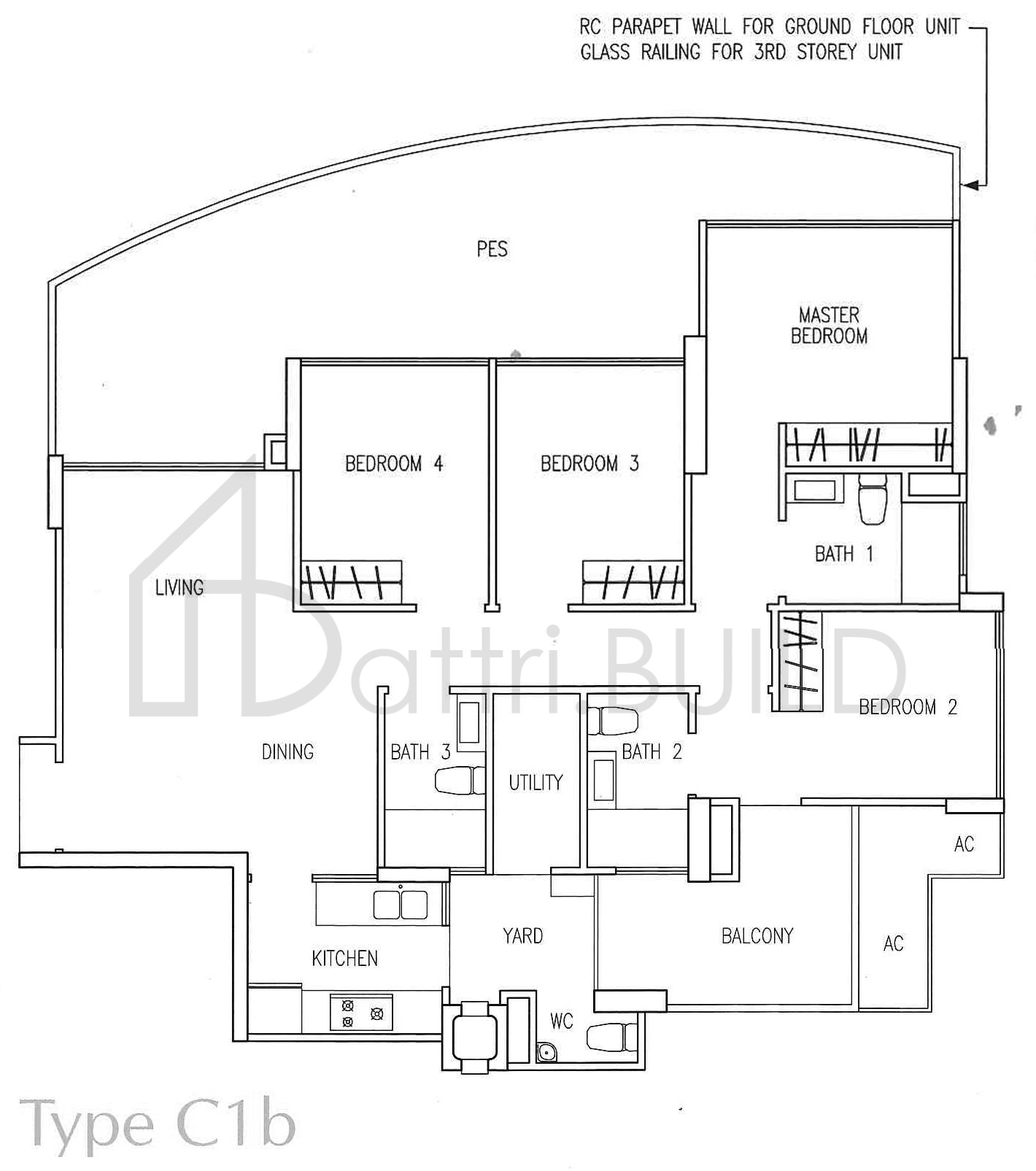 THE TAMPINES TRILLIANT C1b floorplan (watermarked)