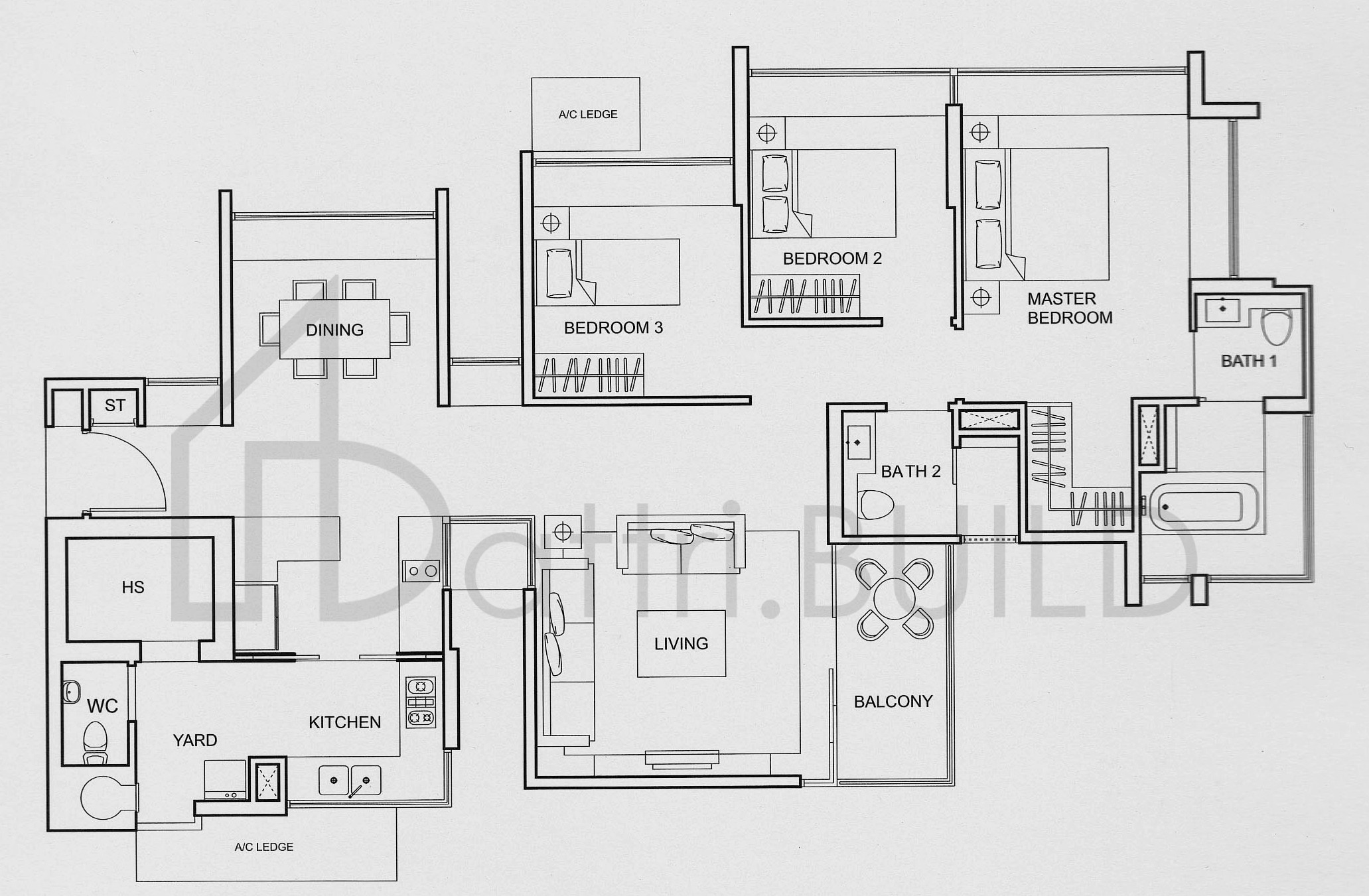 ONE AMBER C6 floorplan (watermarked)