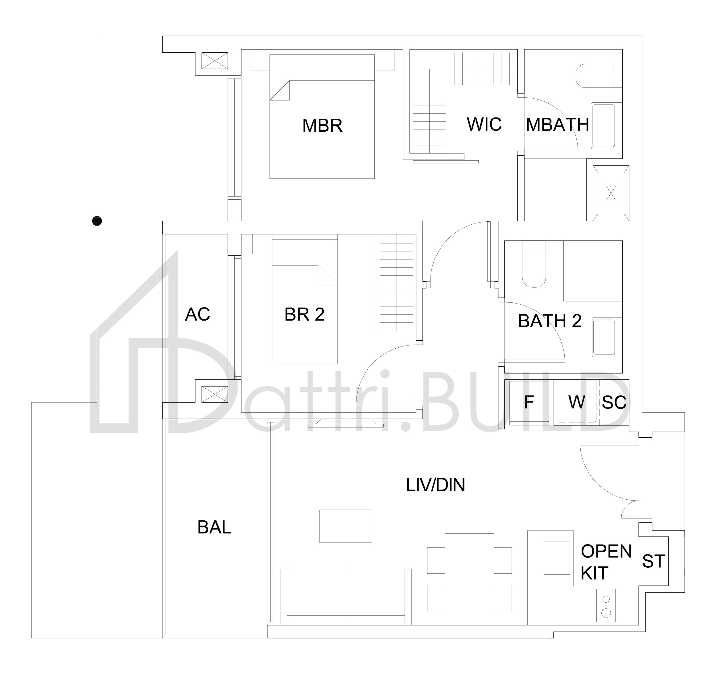 SKY VUE B1c(2-br) floorplan (watermarked)