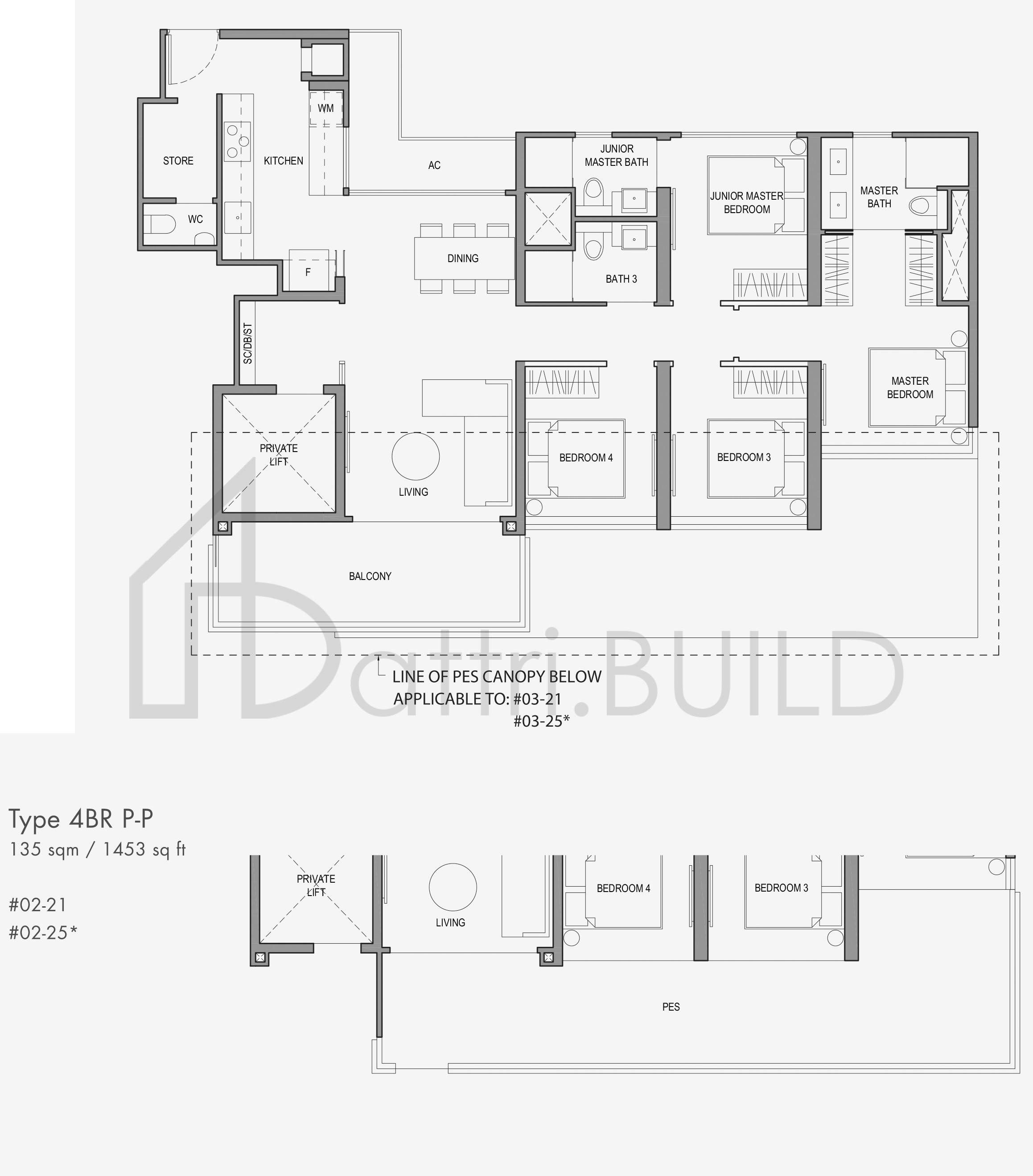PARC BOTANNIA 4BRP-P floorplan (watermarked)
