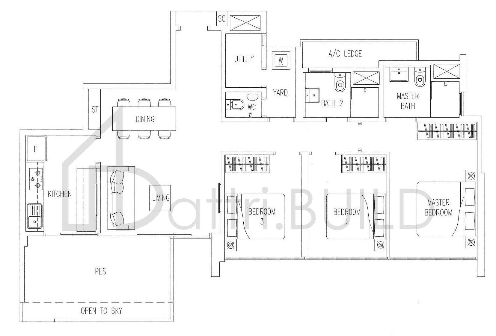 TWIN WATERFALLS B3-P1 floorplan (watermarked)