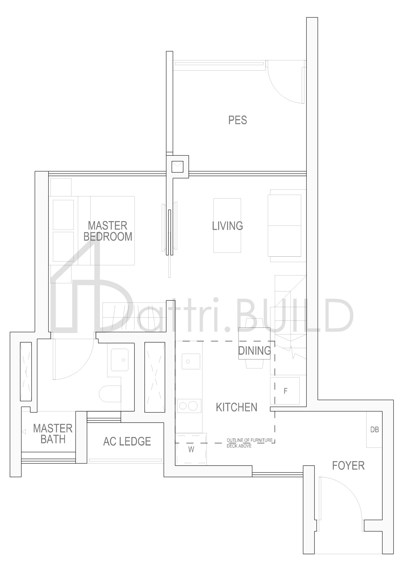 RIVERBANK @ FERNVALE AfG loft floorplan (watermarked)