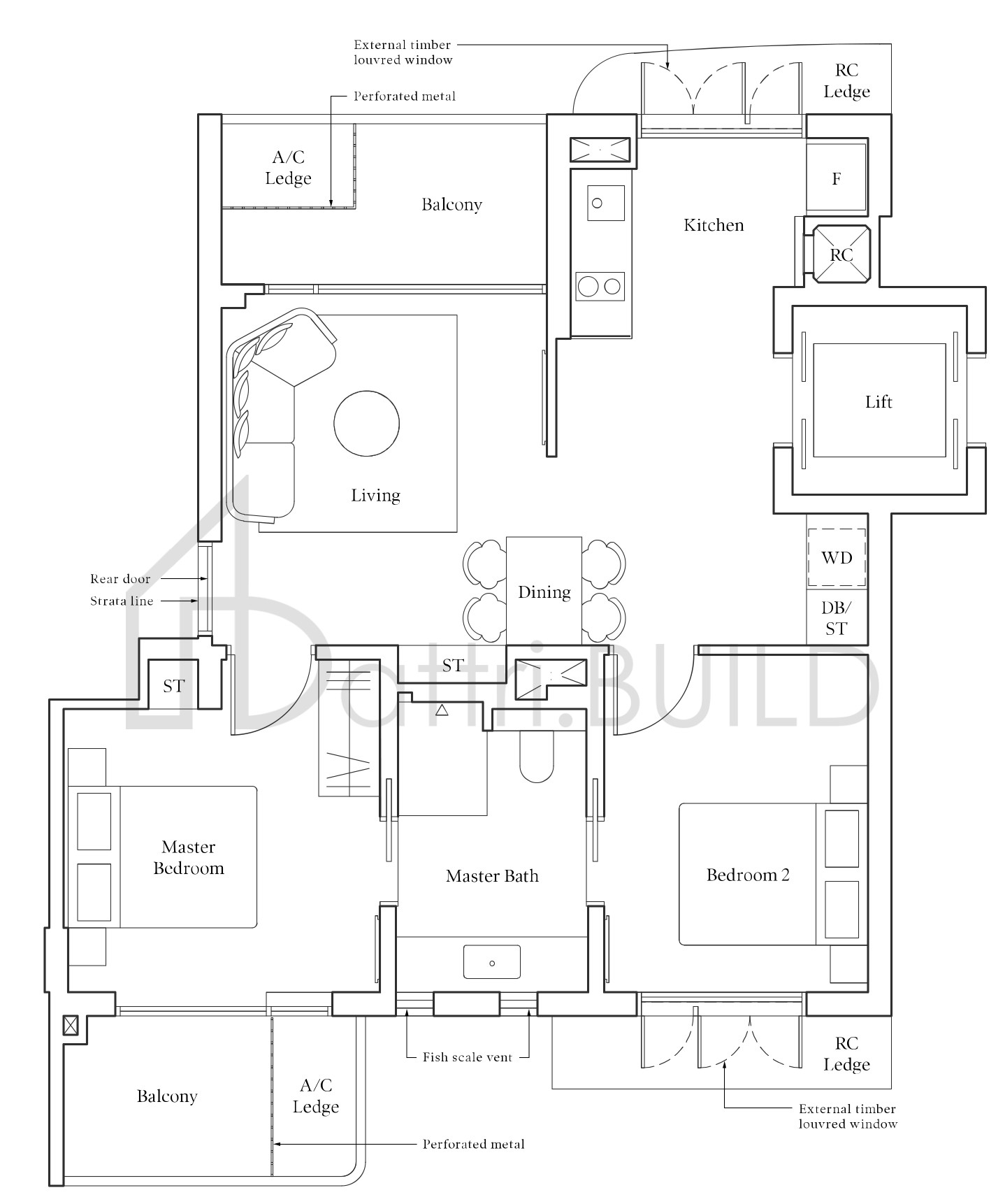 AVENUE SOUTH RESIDENCE BC2 floorplan (watermarked)