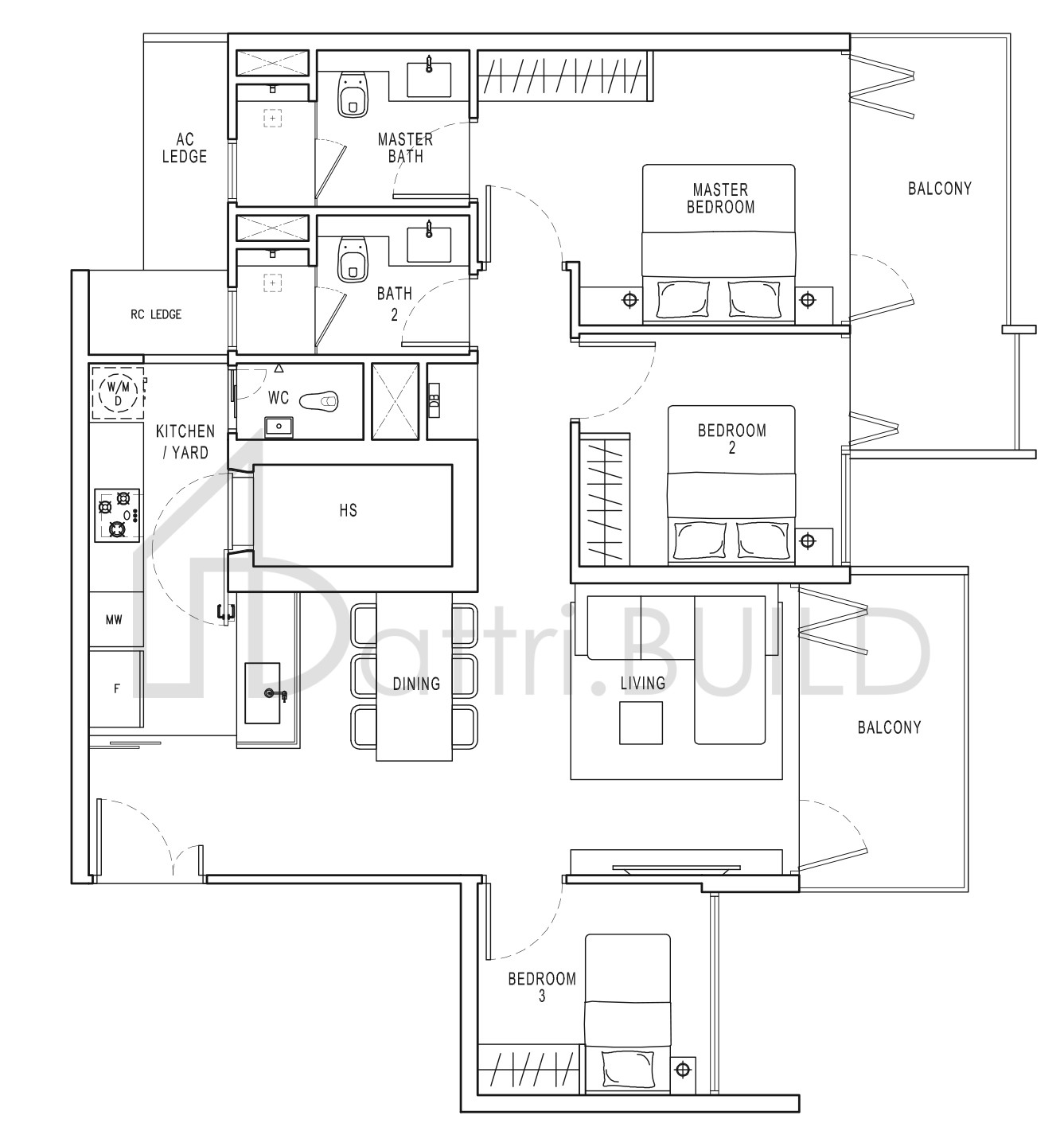 POLLEN & BLEU C3 (b2) floorplan (watermarked)