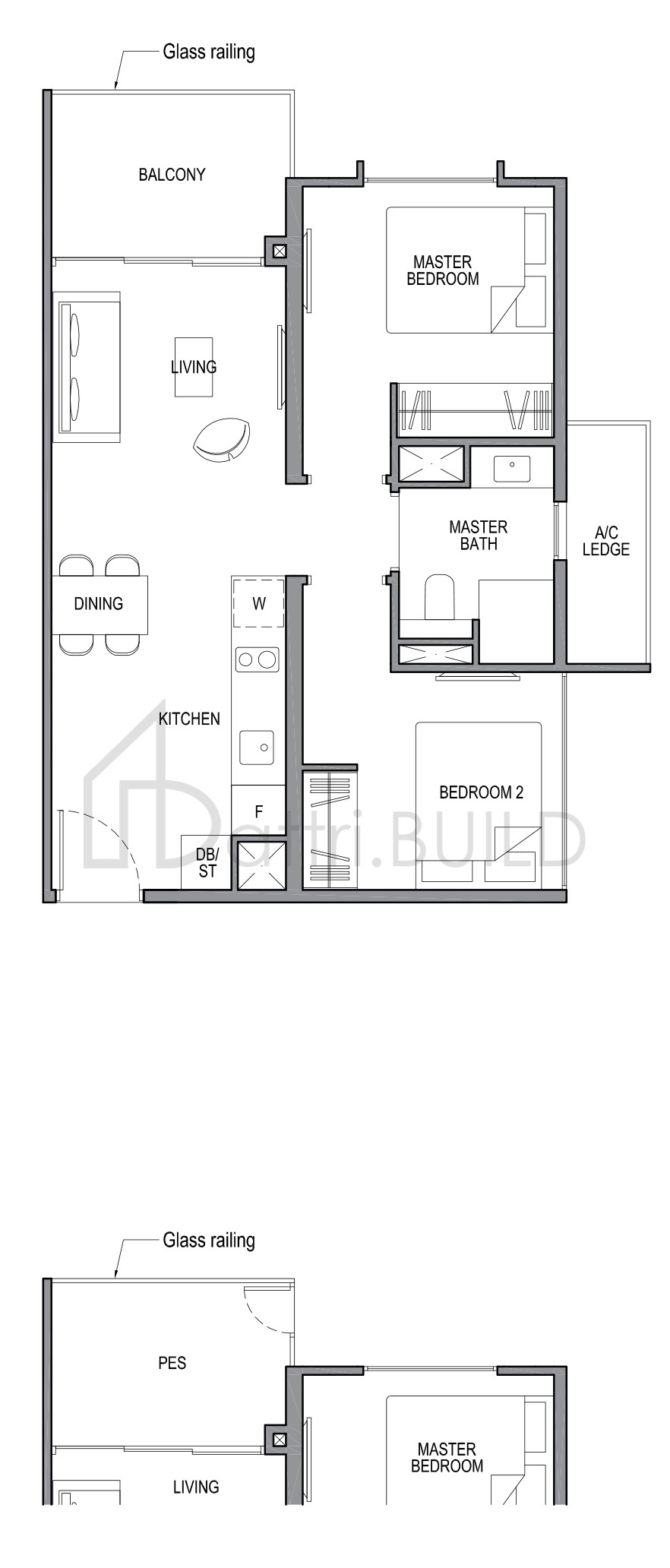 PARK COLONIAL 2C3-G floorplan (watermarked)