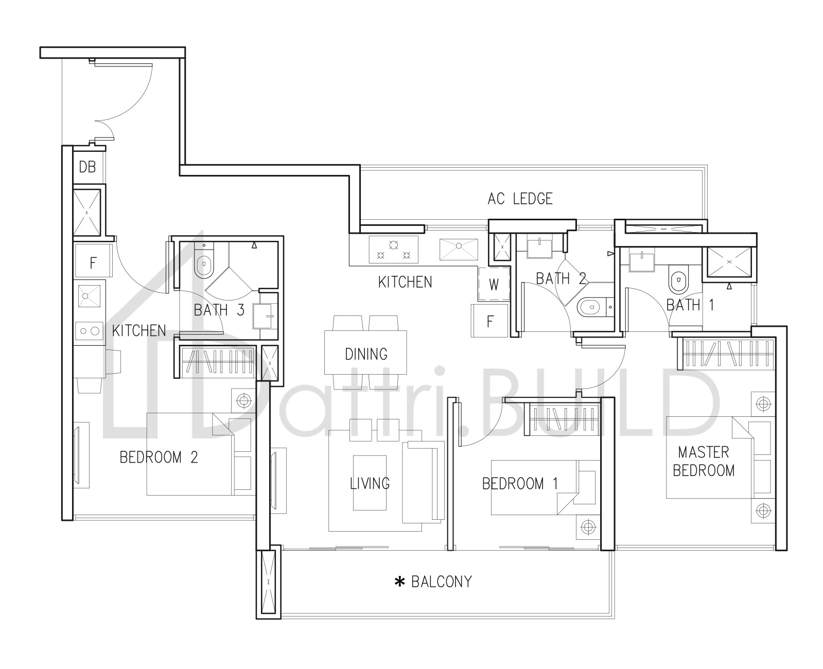 EIGHT RIVERSUITES E1 floorplan (watermarked)