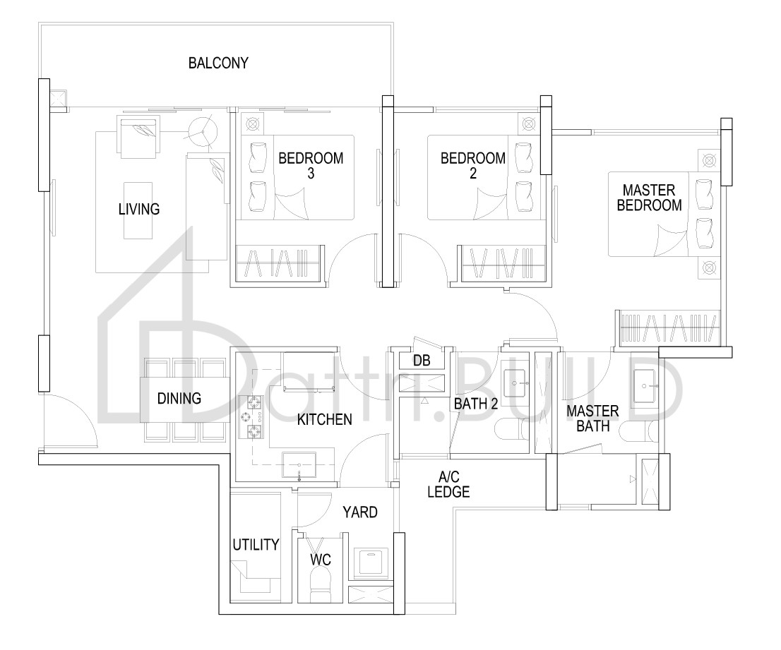 FLO RESIDENCE B2 floorplan (watermarked)