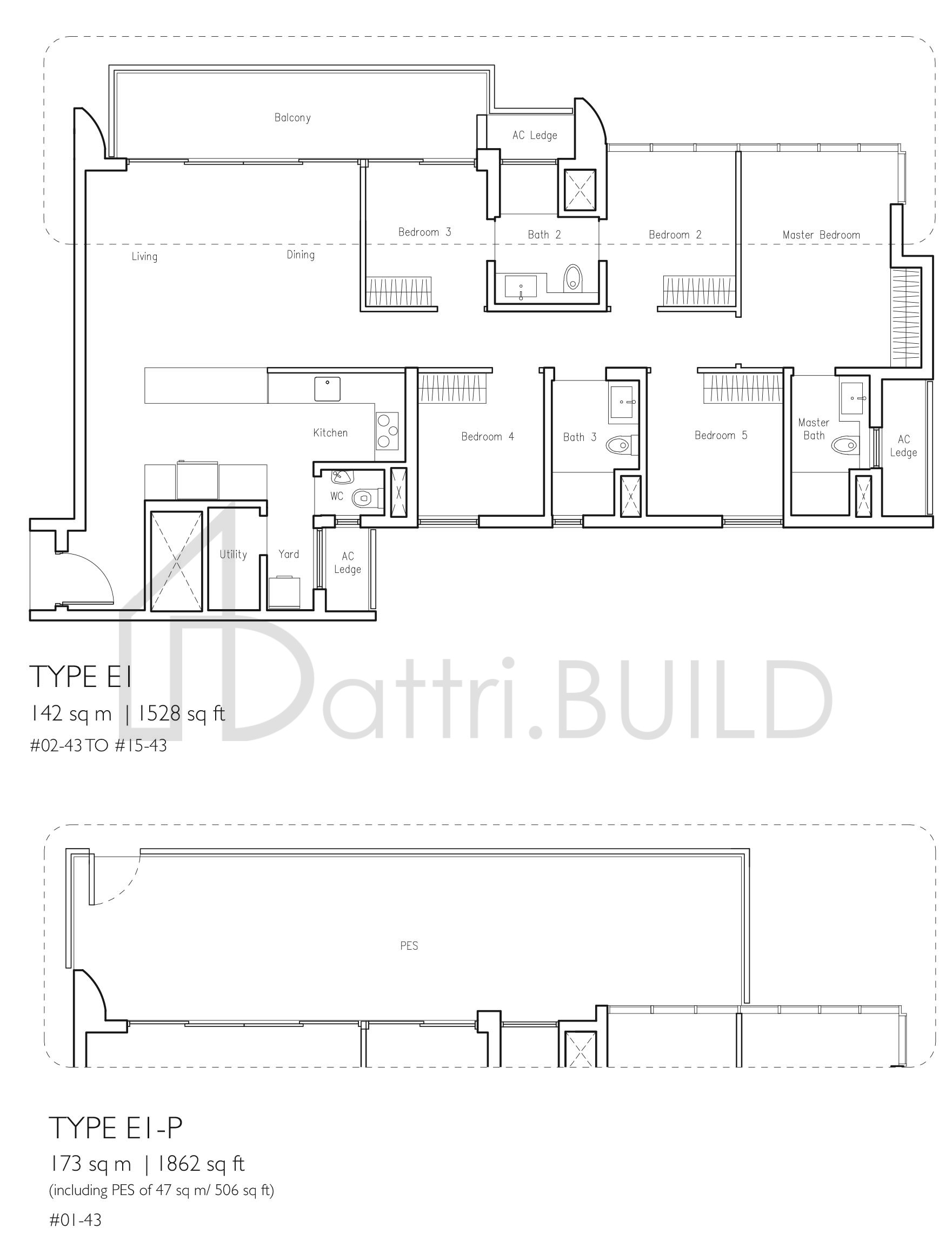 LAKEVILLE E1-P floorplan (watermarked)