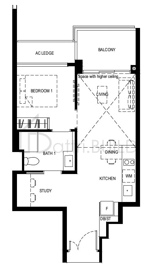 NORMANTON PARK 1BR-Sa-PH floorplan (watermarked)