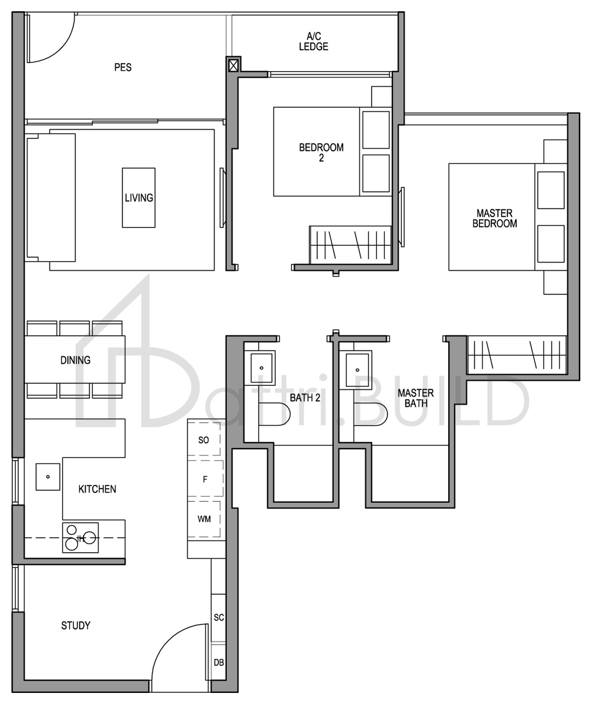 MARTIN MODERN B2S-G floorplan (watermarked)