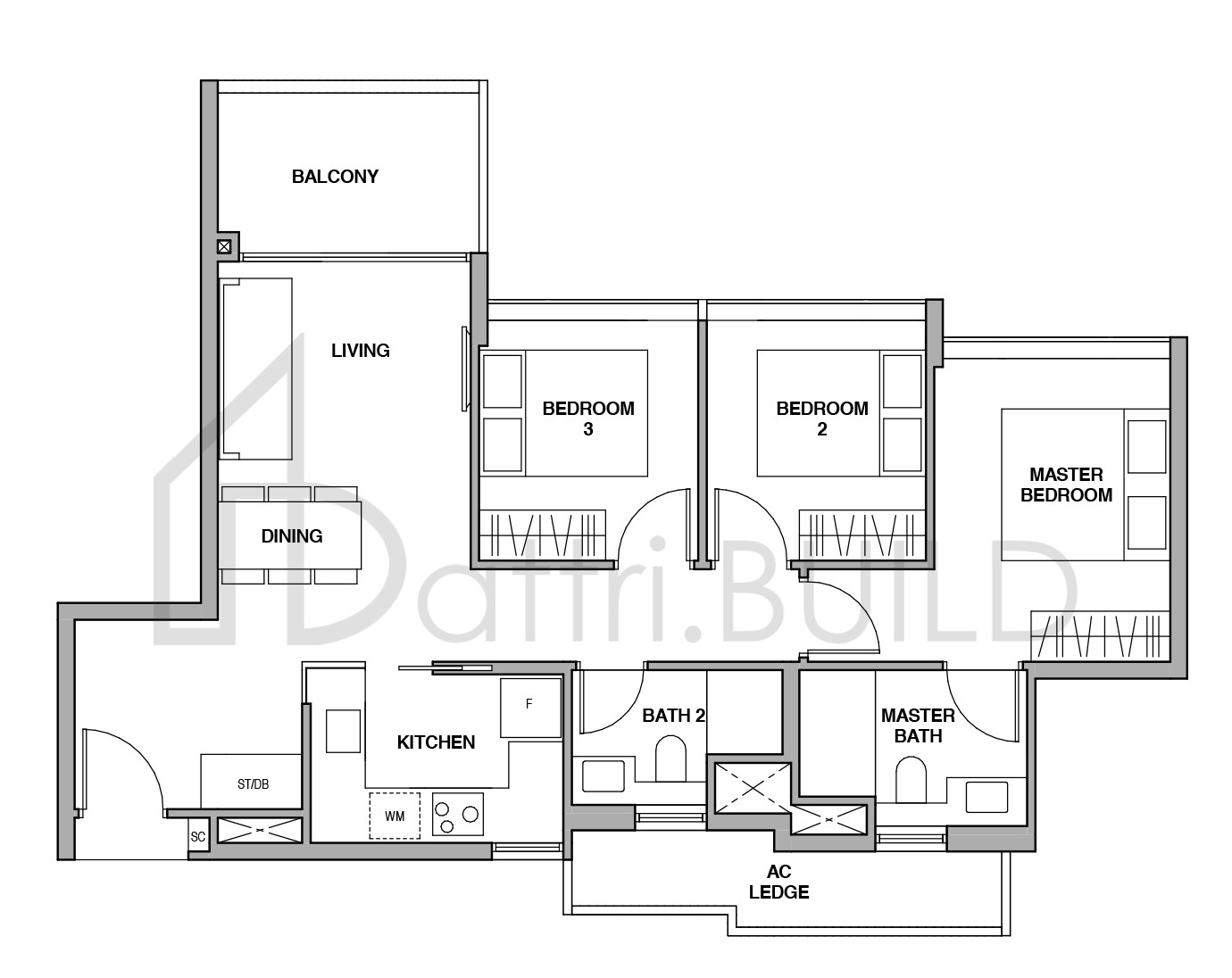 ROYALGREEN C-1 floorplan (watermarked)