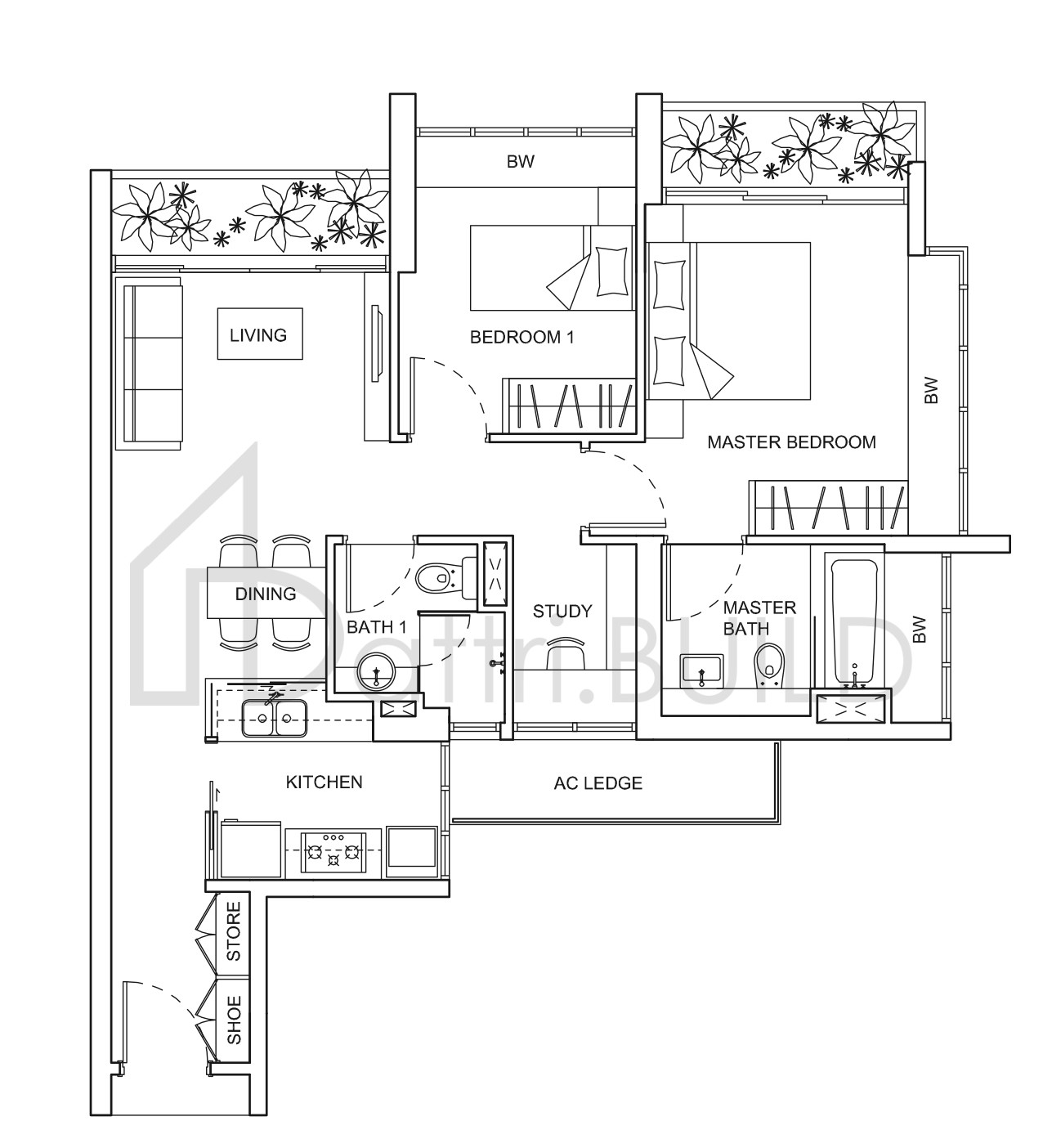 LIVIA B2 floorplan (watermarked)