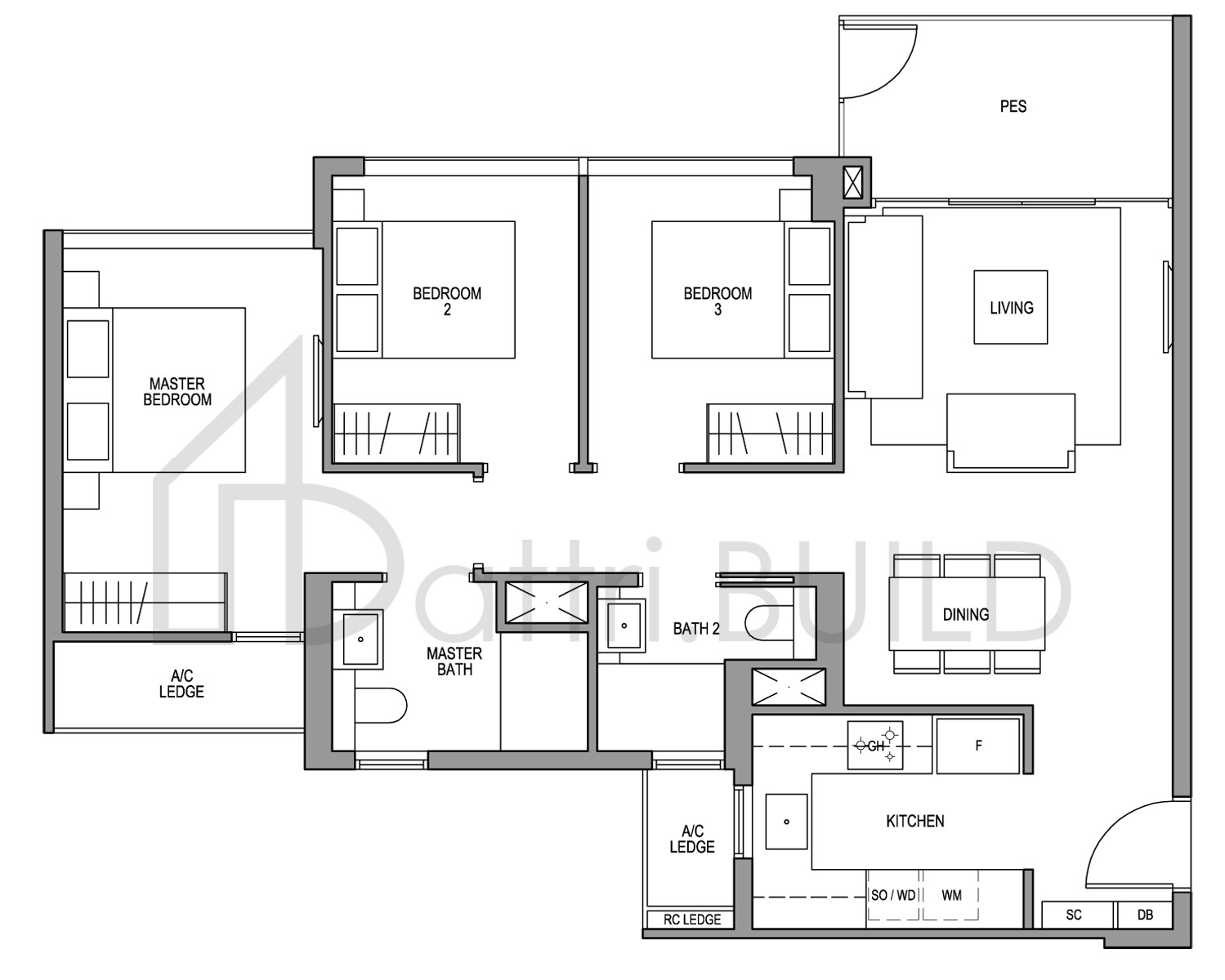 MARTIN MODERN C2-G floorplan (watermarked)