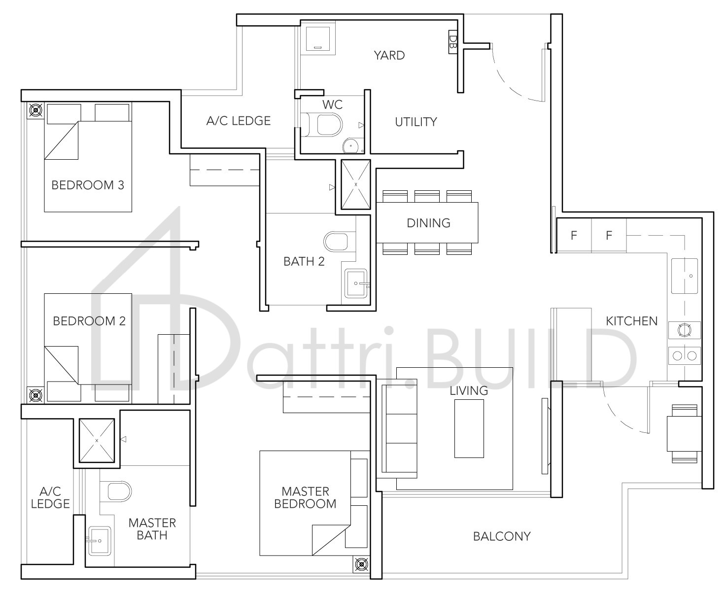 STURDEE RESIDENCES C3 floorplan (watermarked)