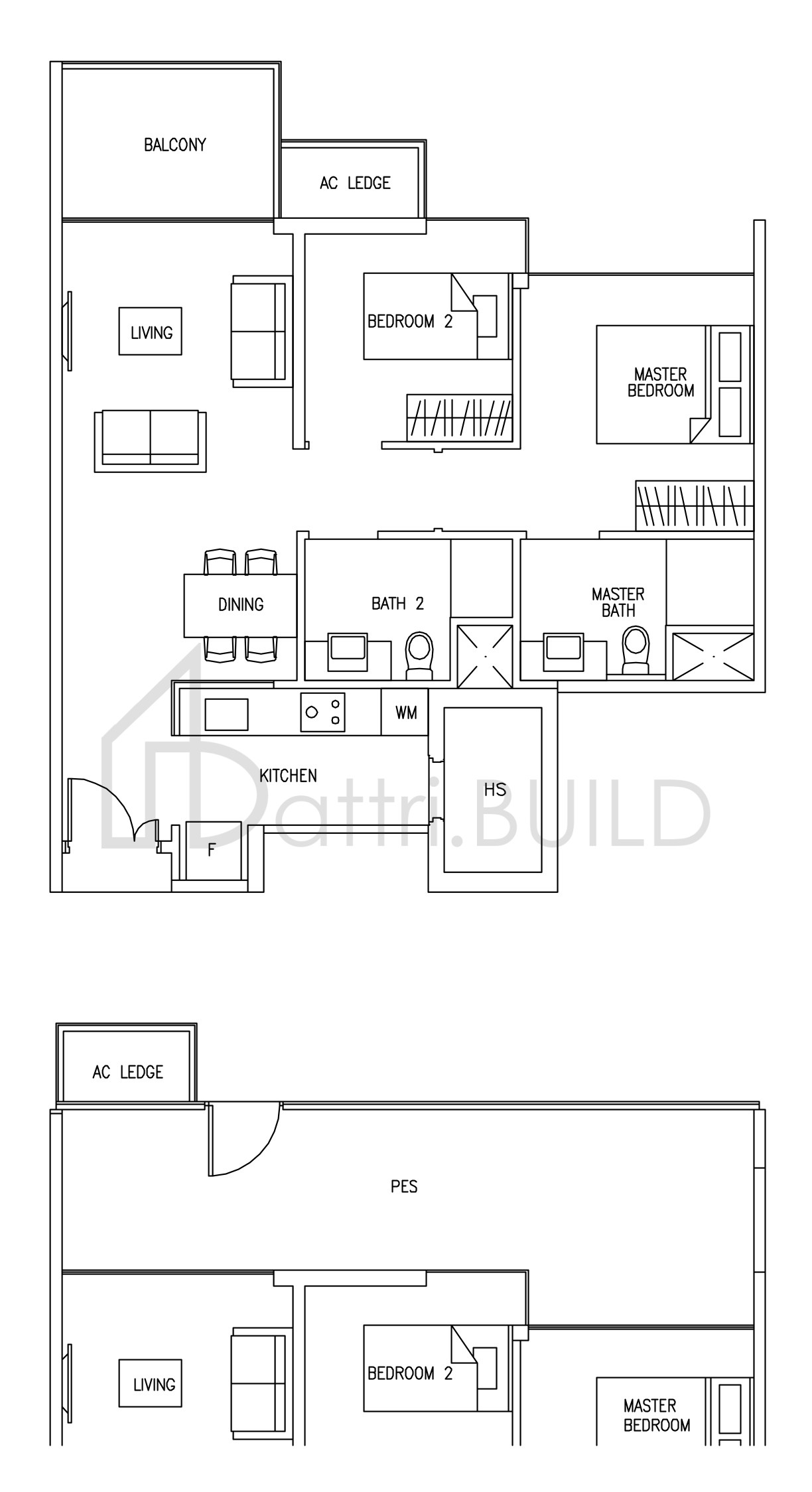 AUSTVILLE RESIDENCES A1P floorplan (watermarked)