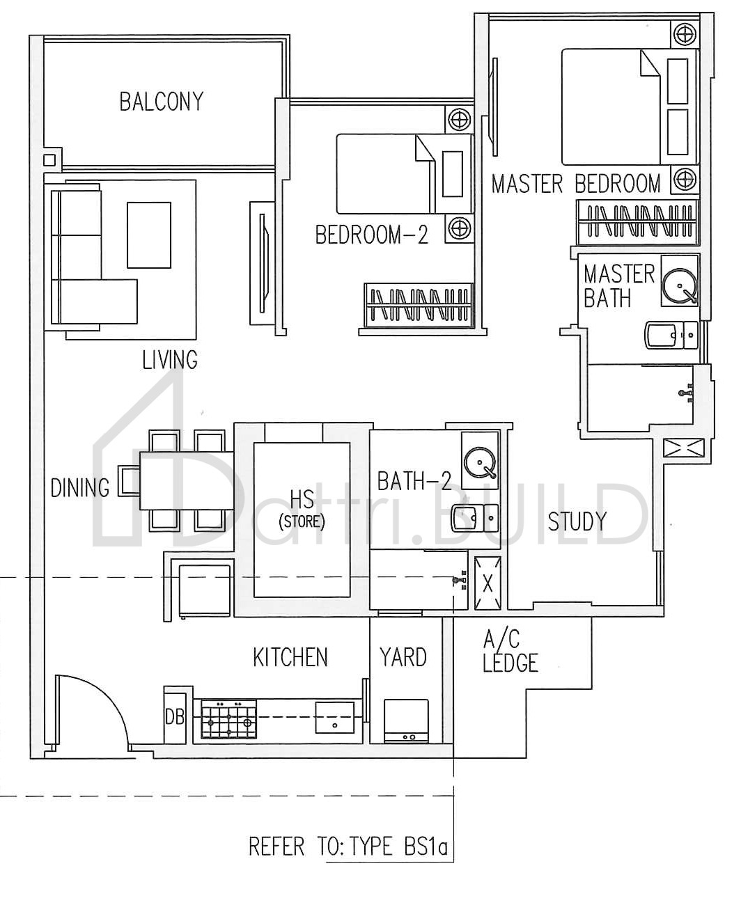 CANBERRA RESIDENCES BS1 floorplan (watermarked)